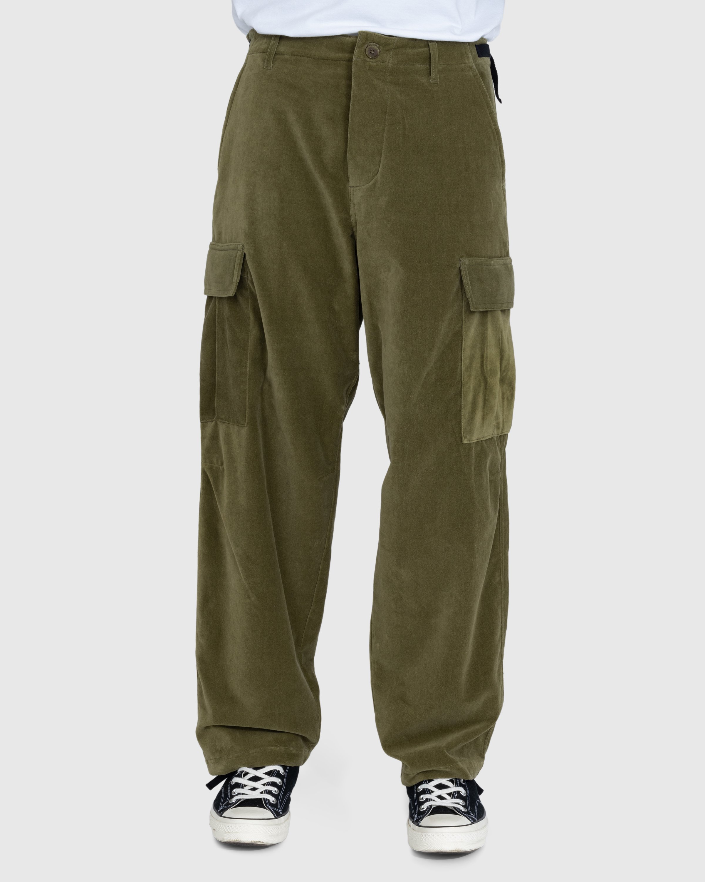 Highsnobiety - Moleskin Cargo Pant Olive - Clothing - Green - Image 2