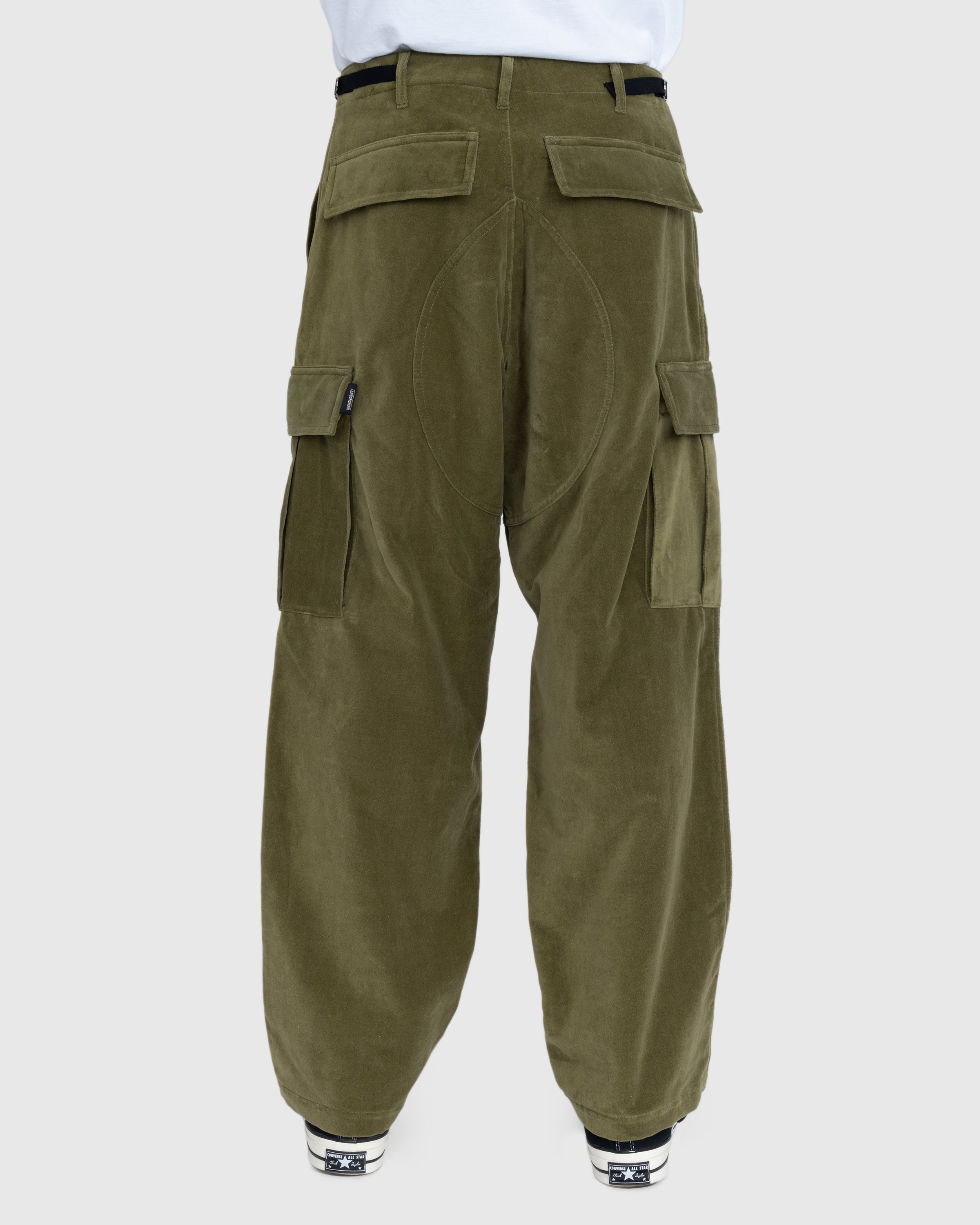 Highsnobiety - Moleskin Cargo Pant Olive - Clothing - Green - Image 4