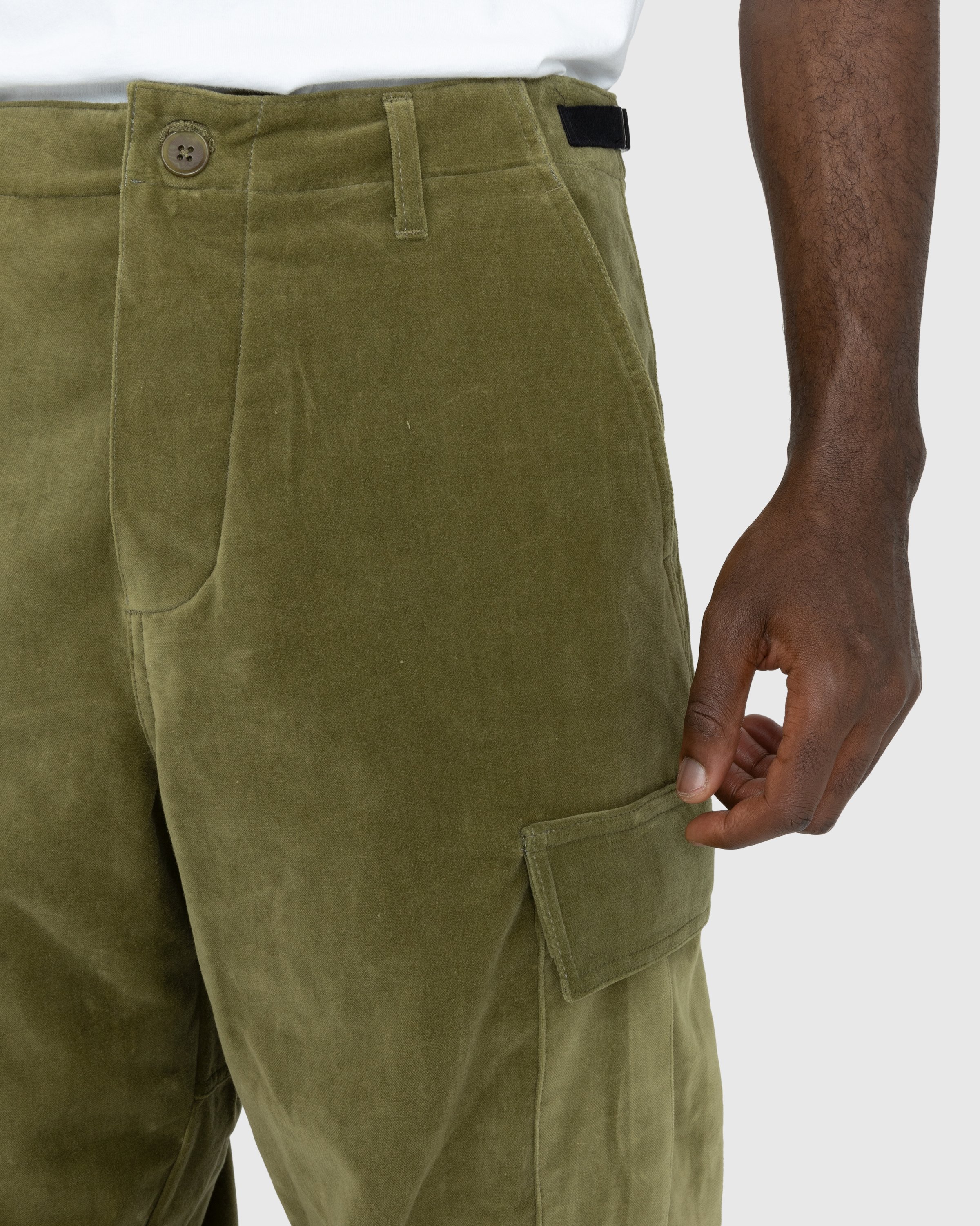 Highsnobiety - Moleskin Cargo Pant Olive - Clothing - Green - Image 5