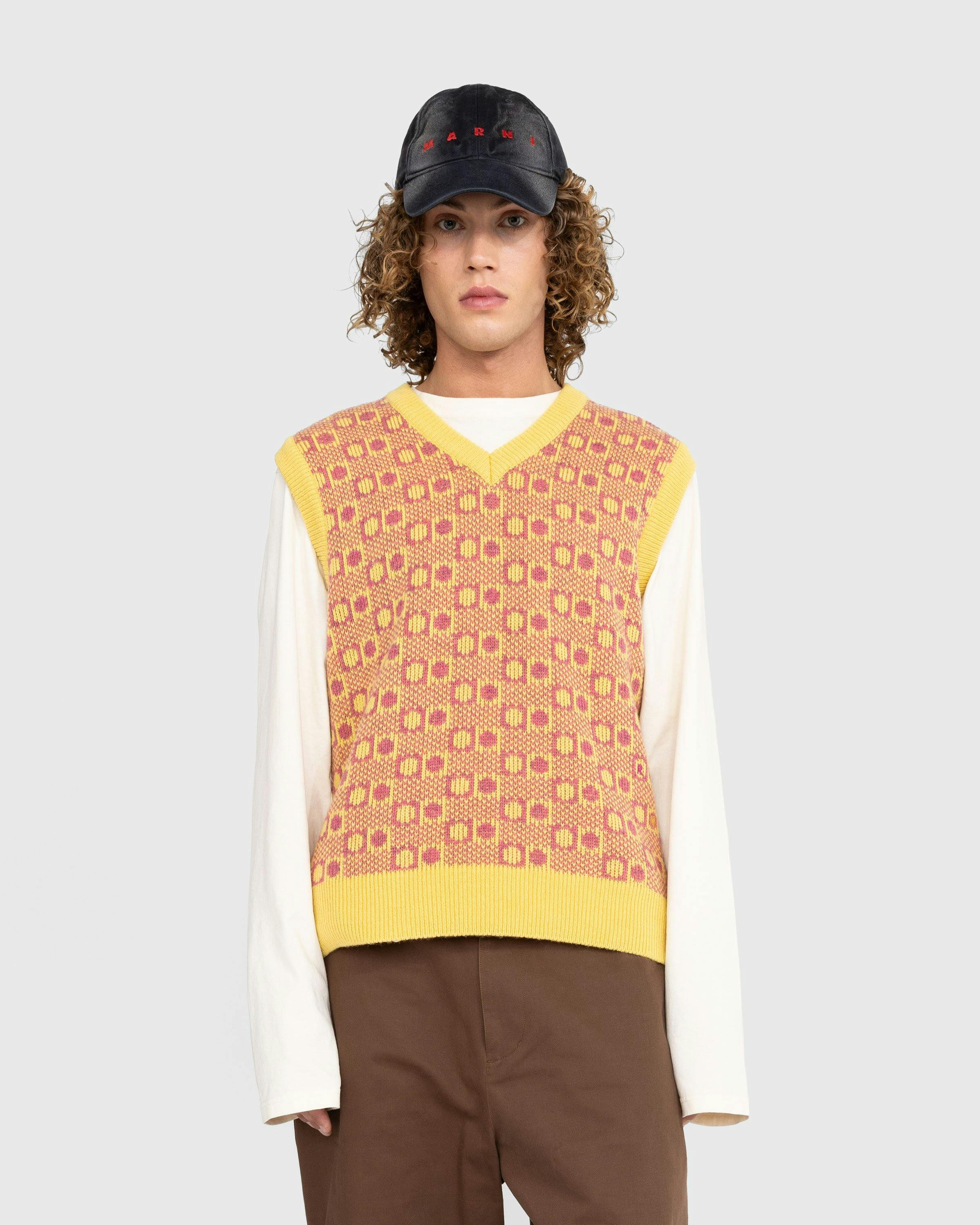 Marni - V NECK SWEATER - Clothing - Purple - Image 2