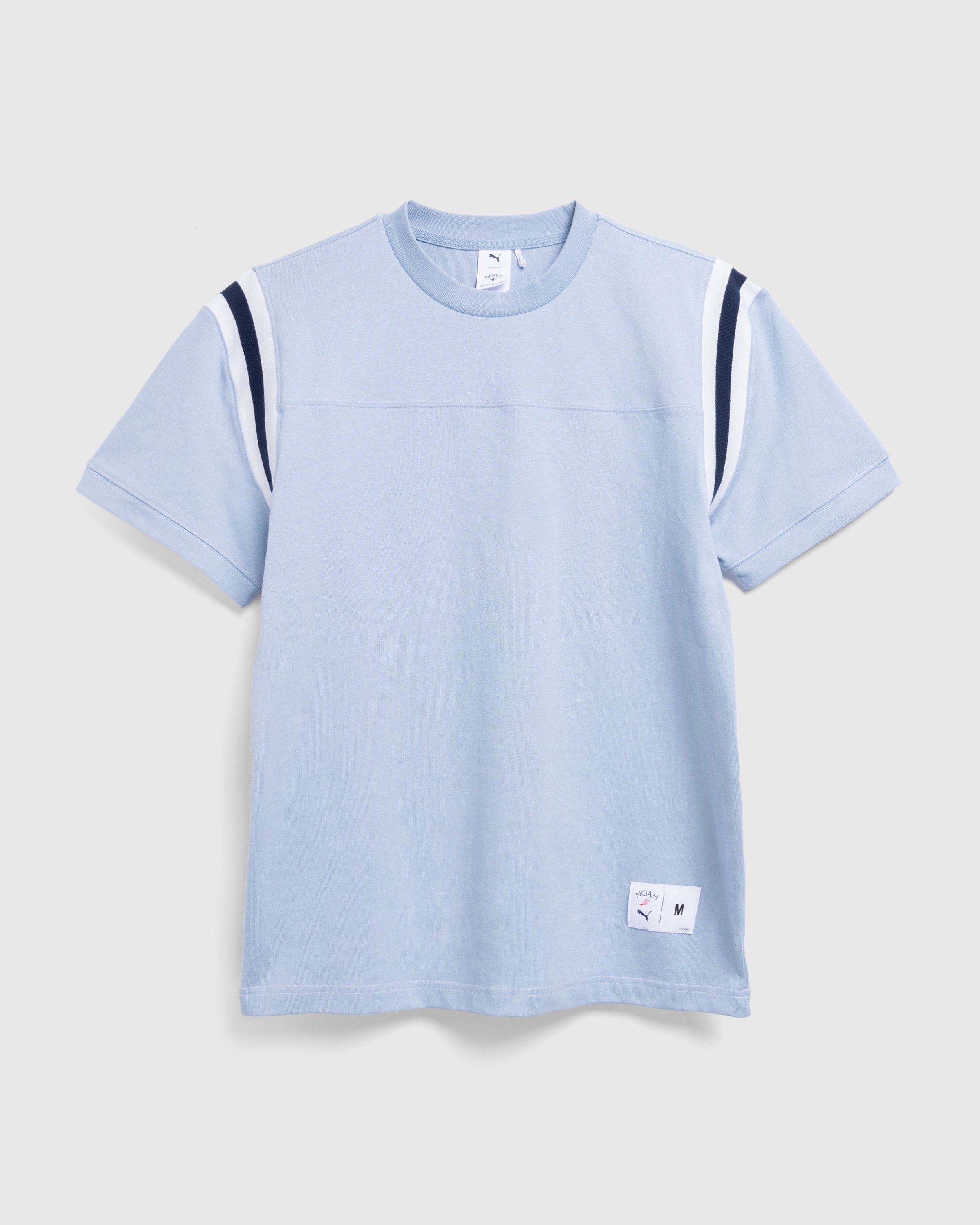 Puma x Noah - Jet Sleeve T-Shirt Blue Wash - Clothing - Blue - Image 1