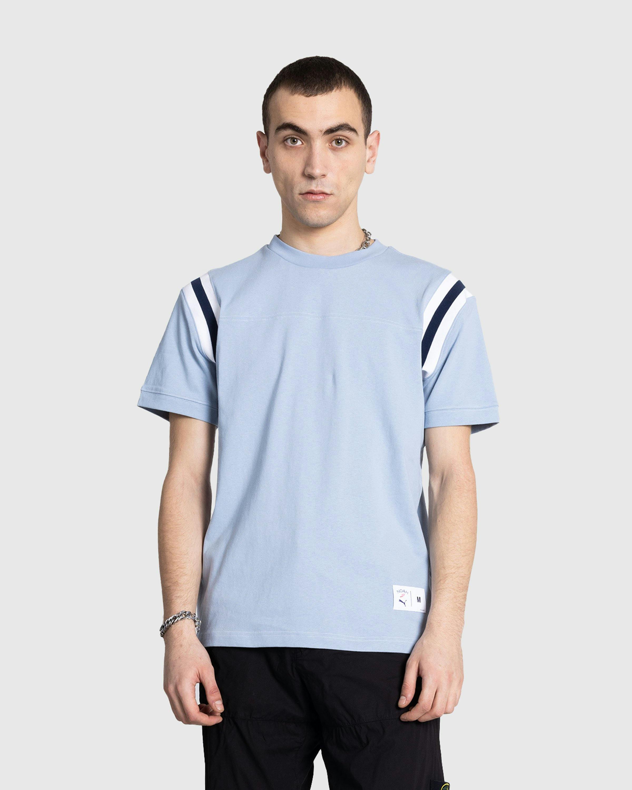 Puma x Noah - Jet Sleeve T-Shirt Blue Wash - Clothing - Blue - Image 2