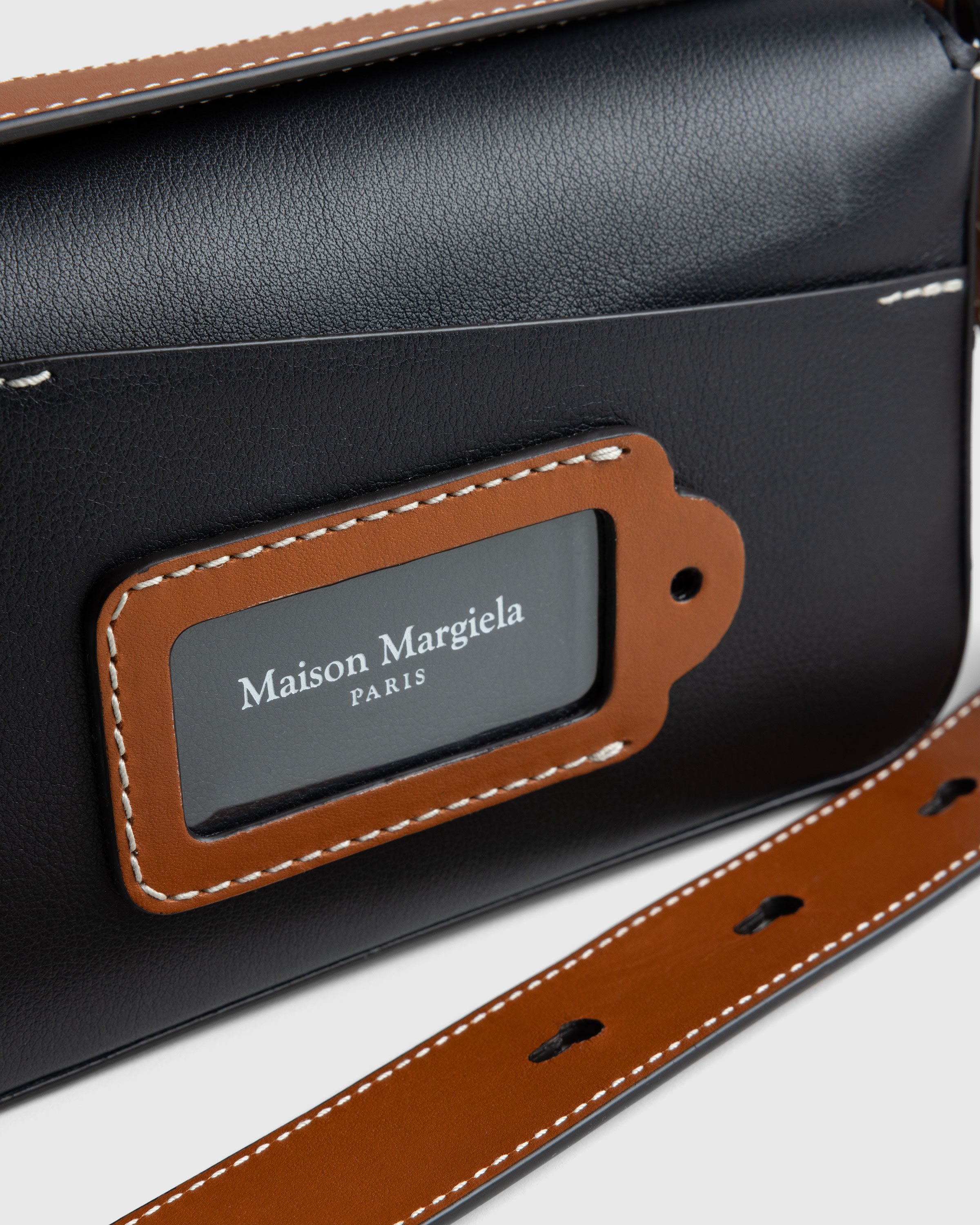 Maison Margiela - SHOULDER BAG  Black/Tan - Accessories - Black - Image 8