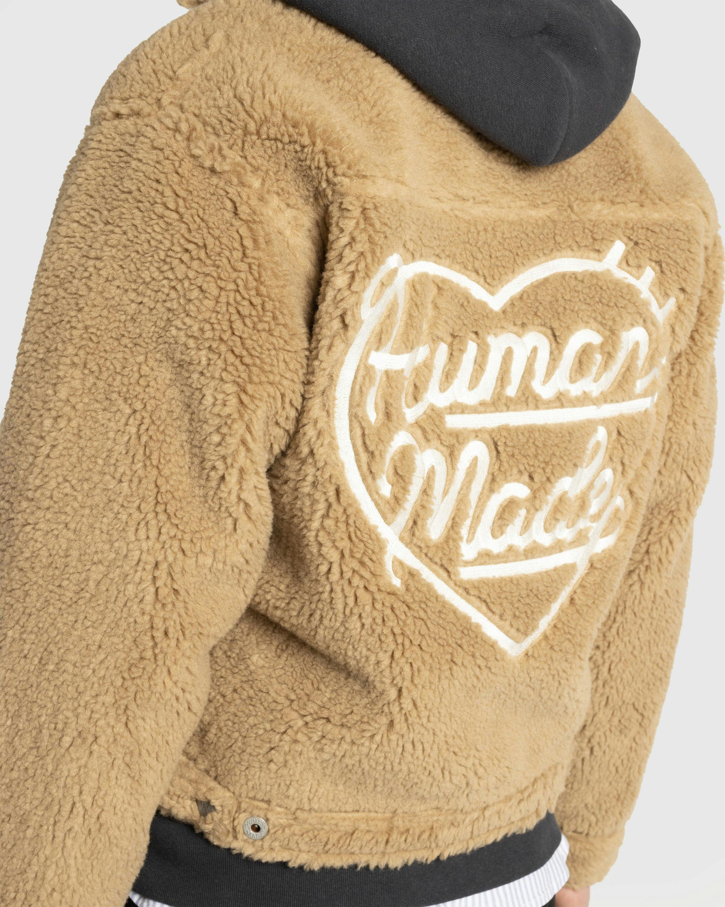 Human Made - WOOL BLENDED BOA FLEECE WORK JACKET Beige - Clothing - Beige - Image 5