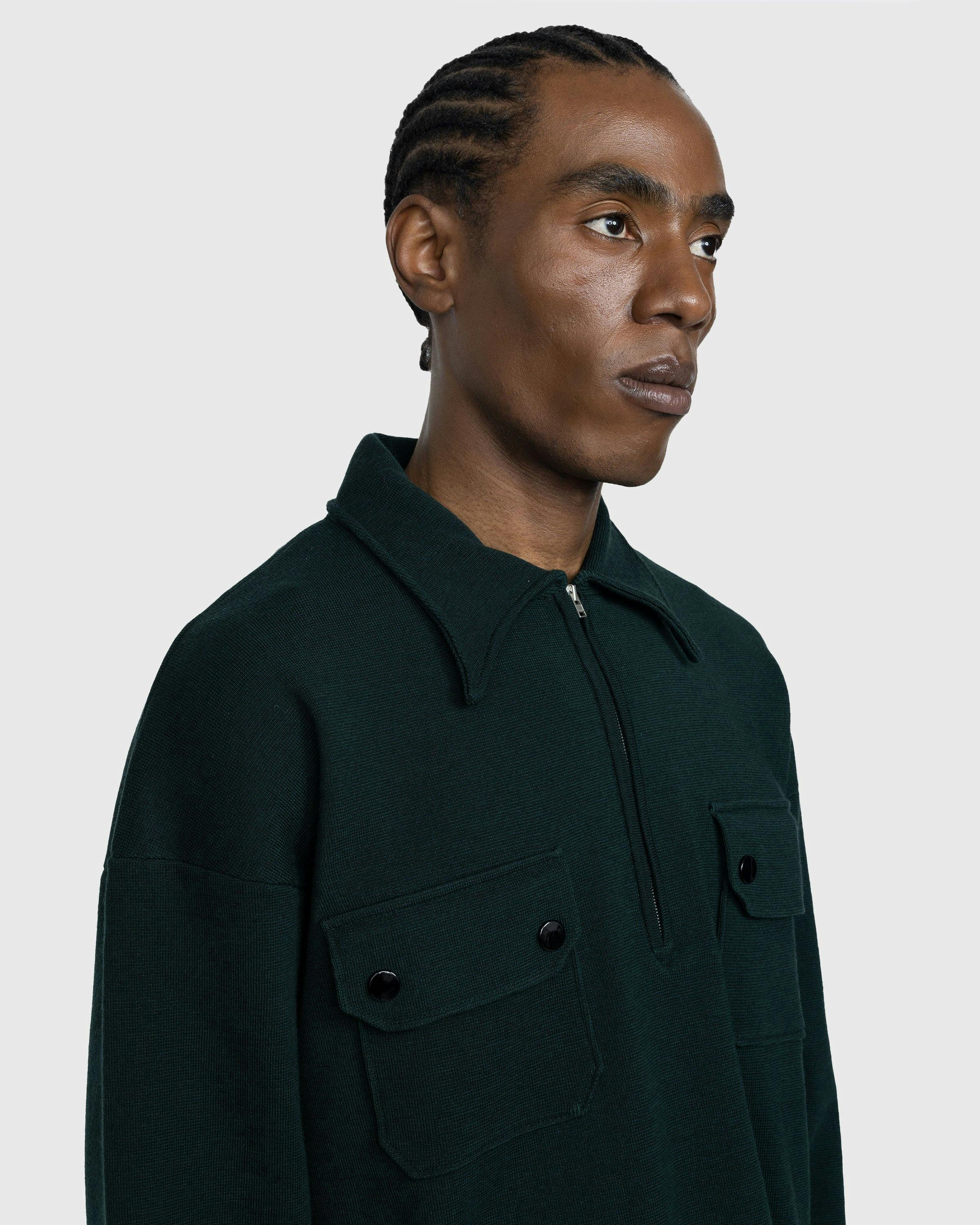 Maison Margiela - Longsleeve Polo Shirt Green - Clothing - Green - Image 4