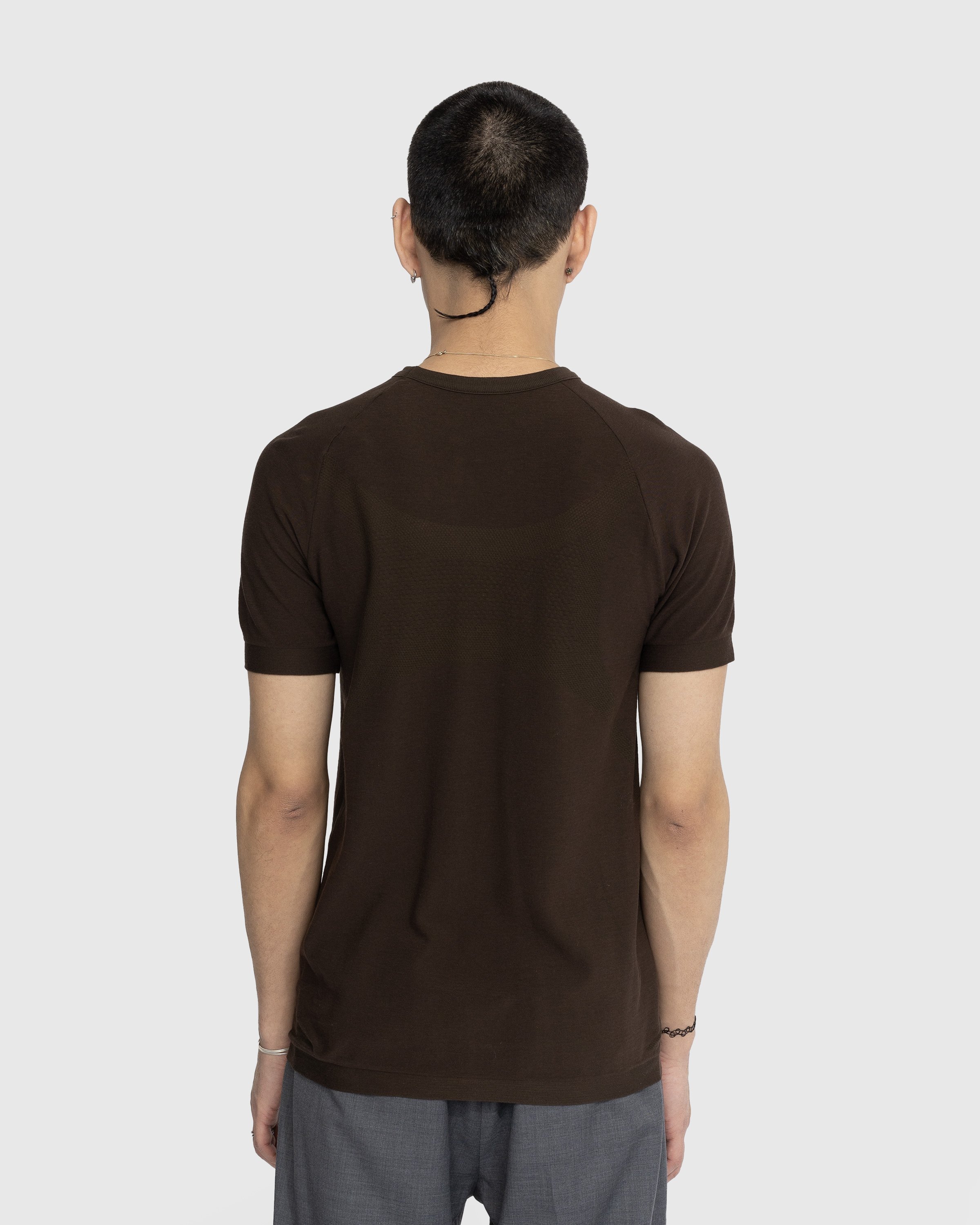 ROA - Seamless Cotton Shirt Brown - Clothing - Brown - Image 3