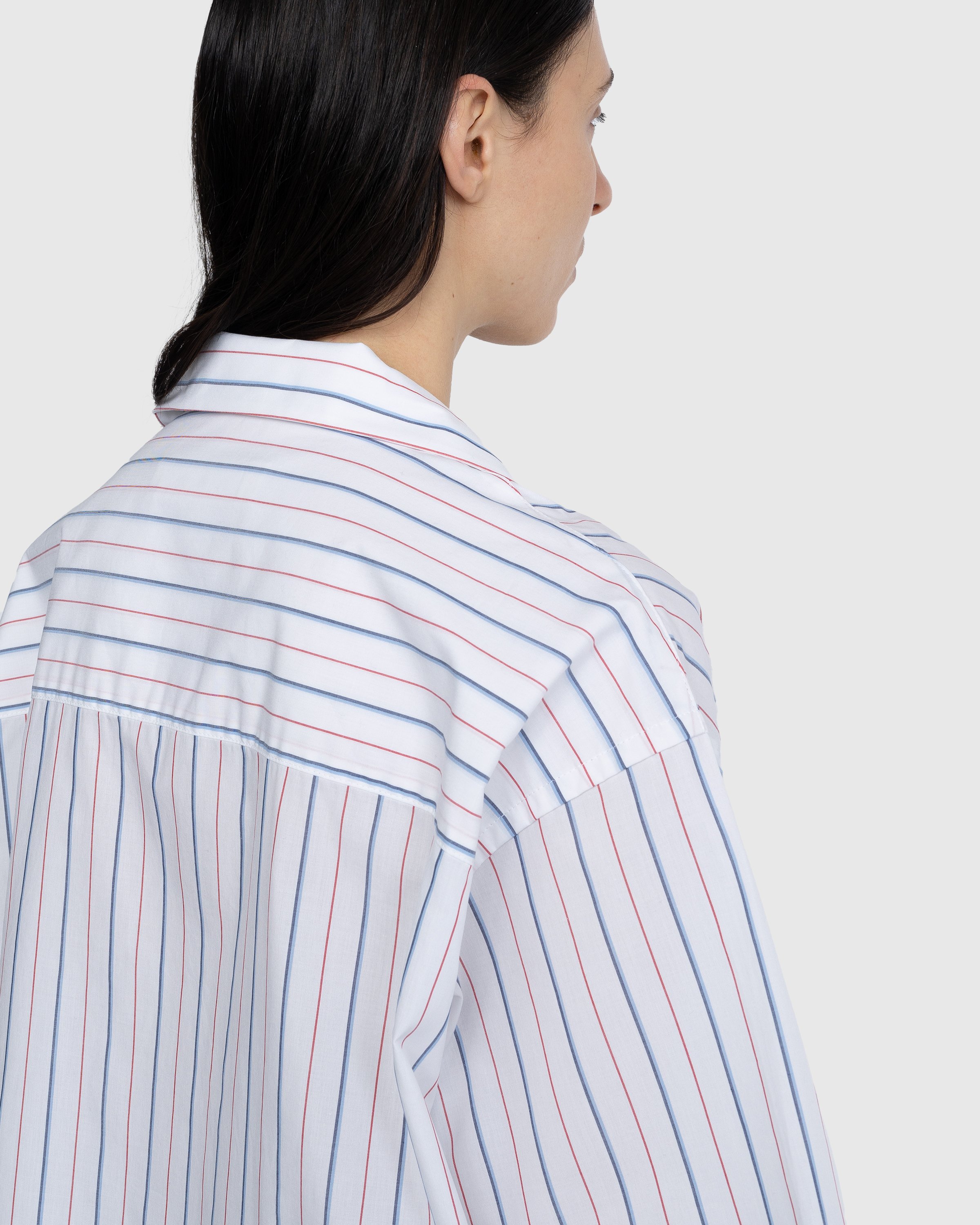 Marni - Striped Button-Up Shirt White - Clothing - White - Image 5