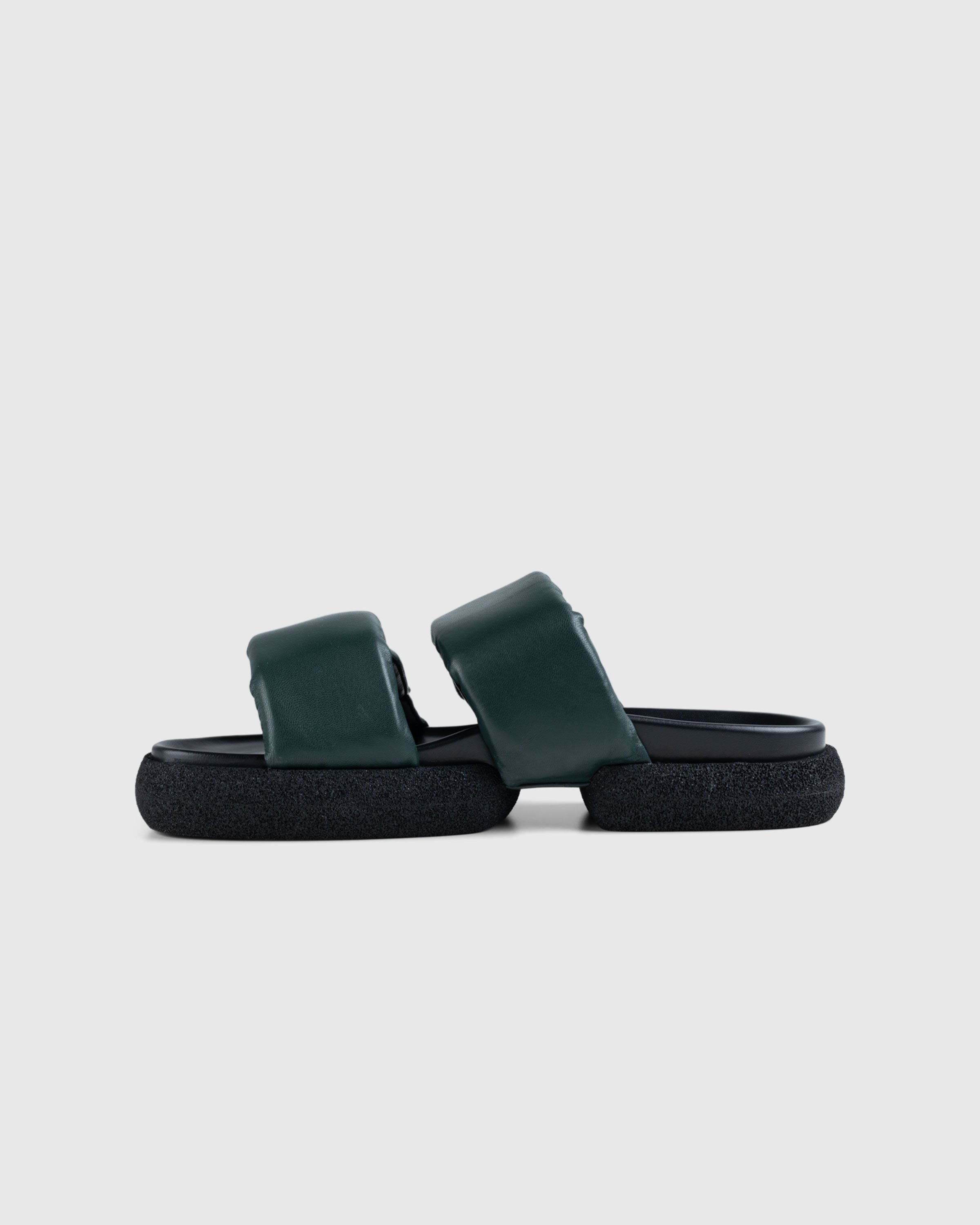 Dries van Noten - Leather Platform Sandals Green - Footwear - Green - Image 2
