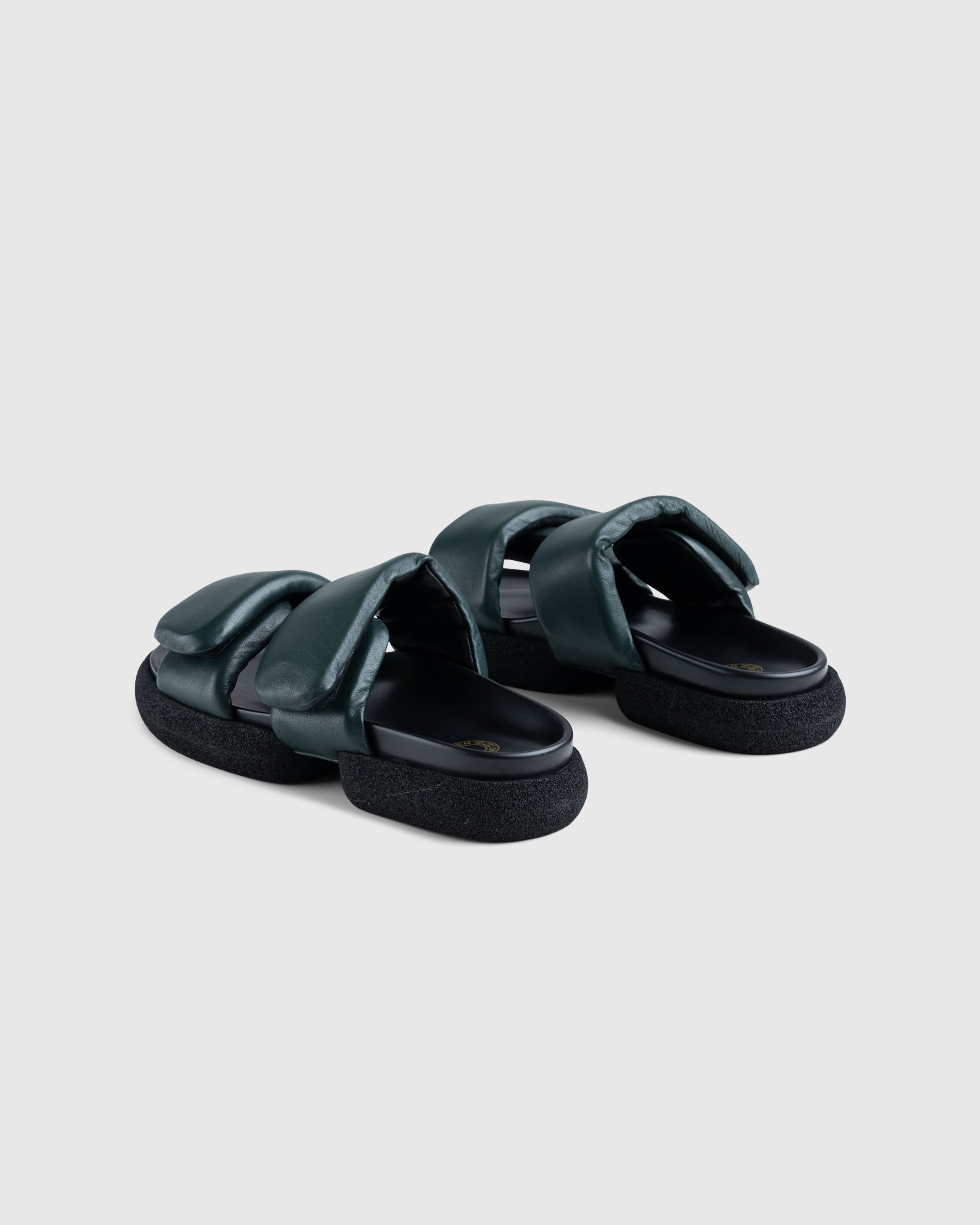 Dries van Noten - Leather Platform Sandals Green - Footwear - Green - Image 4