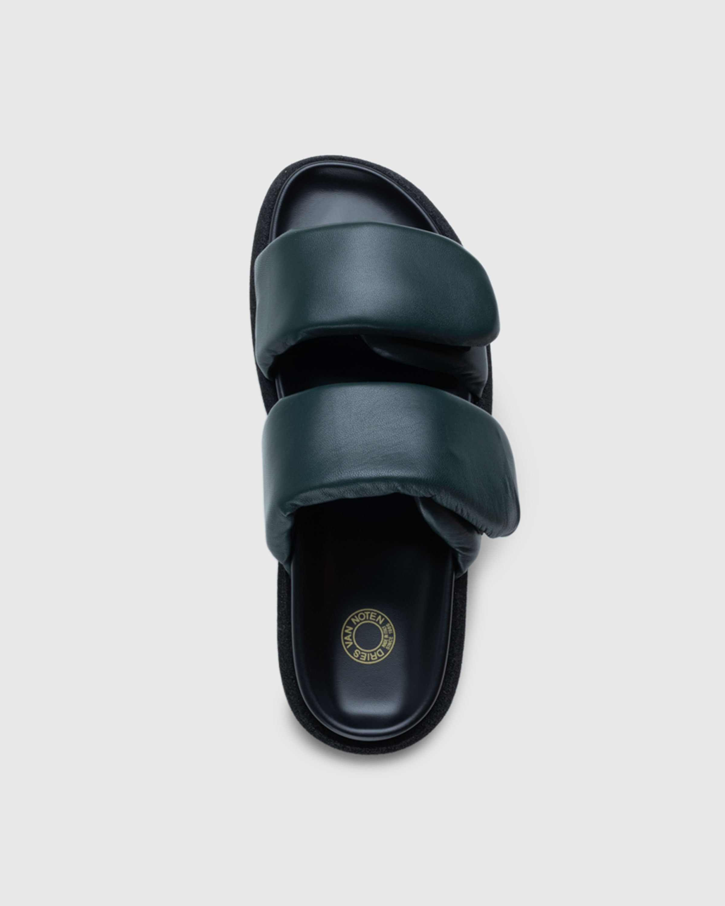 Dries van Noten - Leather Platform Sandals Green - Footwear - Green - Image 5