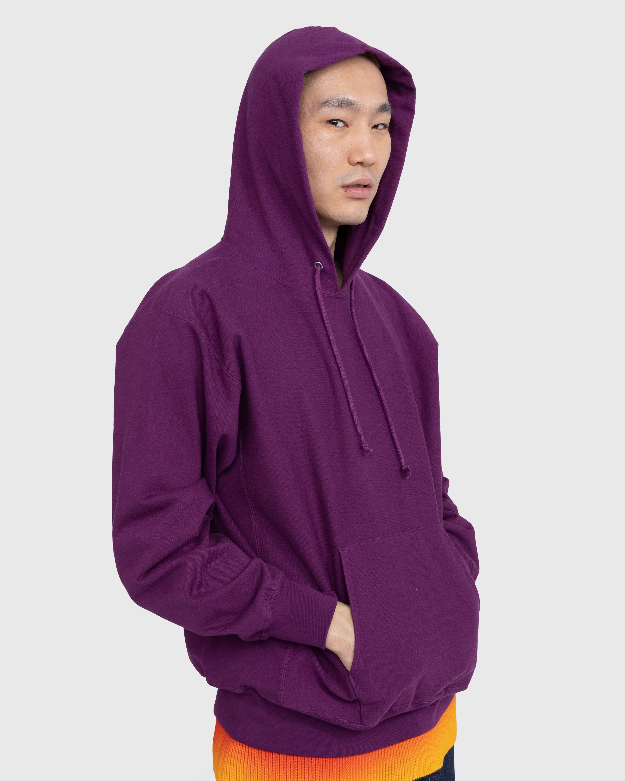 Auralee - Super Milled Sweat Pullover Hoodie Purple - Clothing - Purple - Image 5