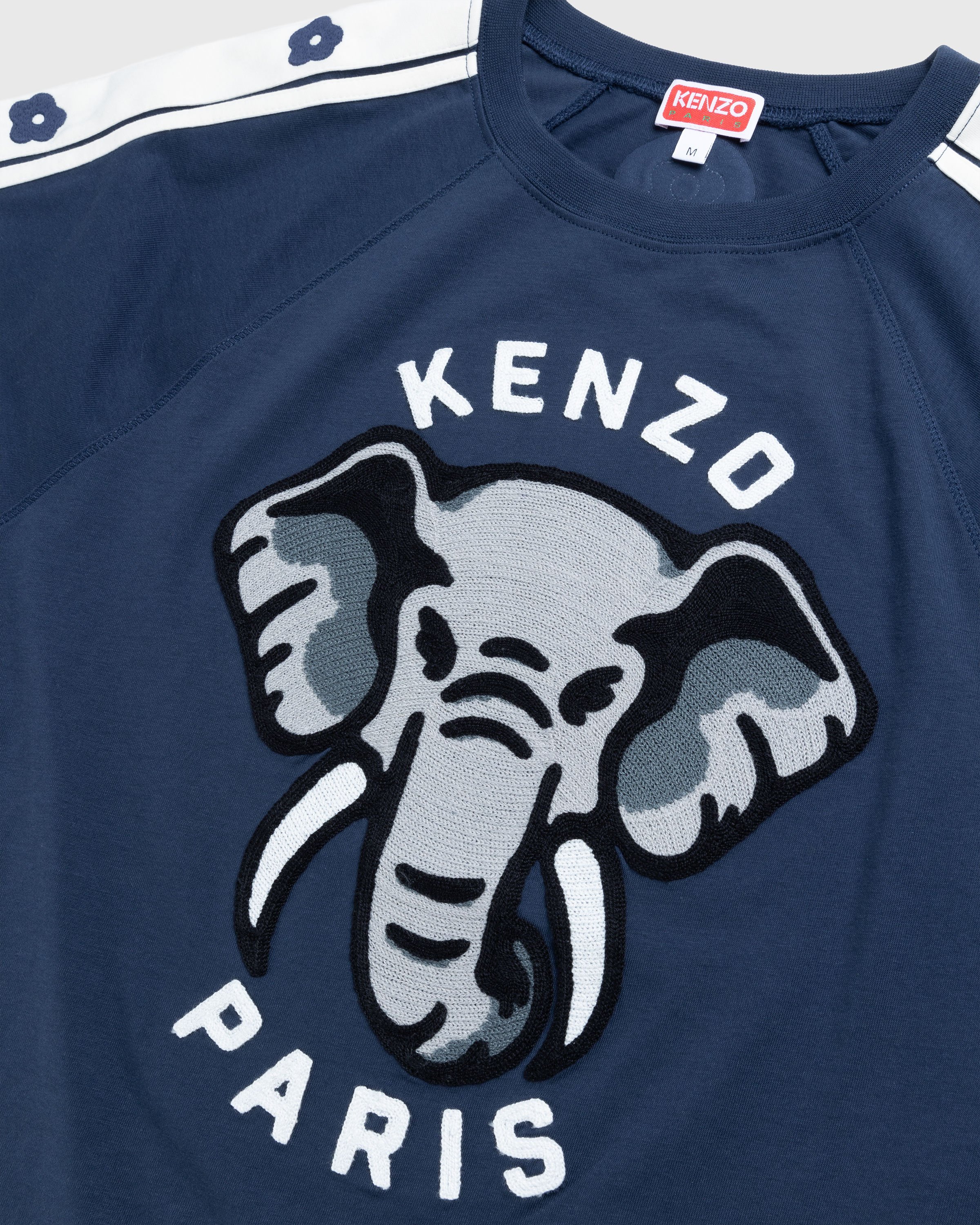 Kenzo - KENZO Elephant Fitted T-Shirt Midnight Blue - Clothing - Blue - Image 5