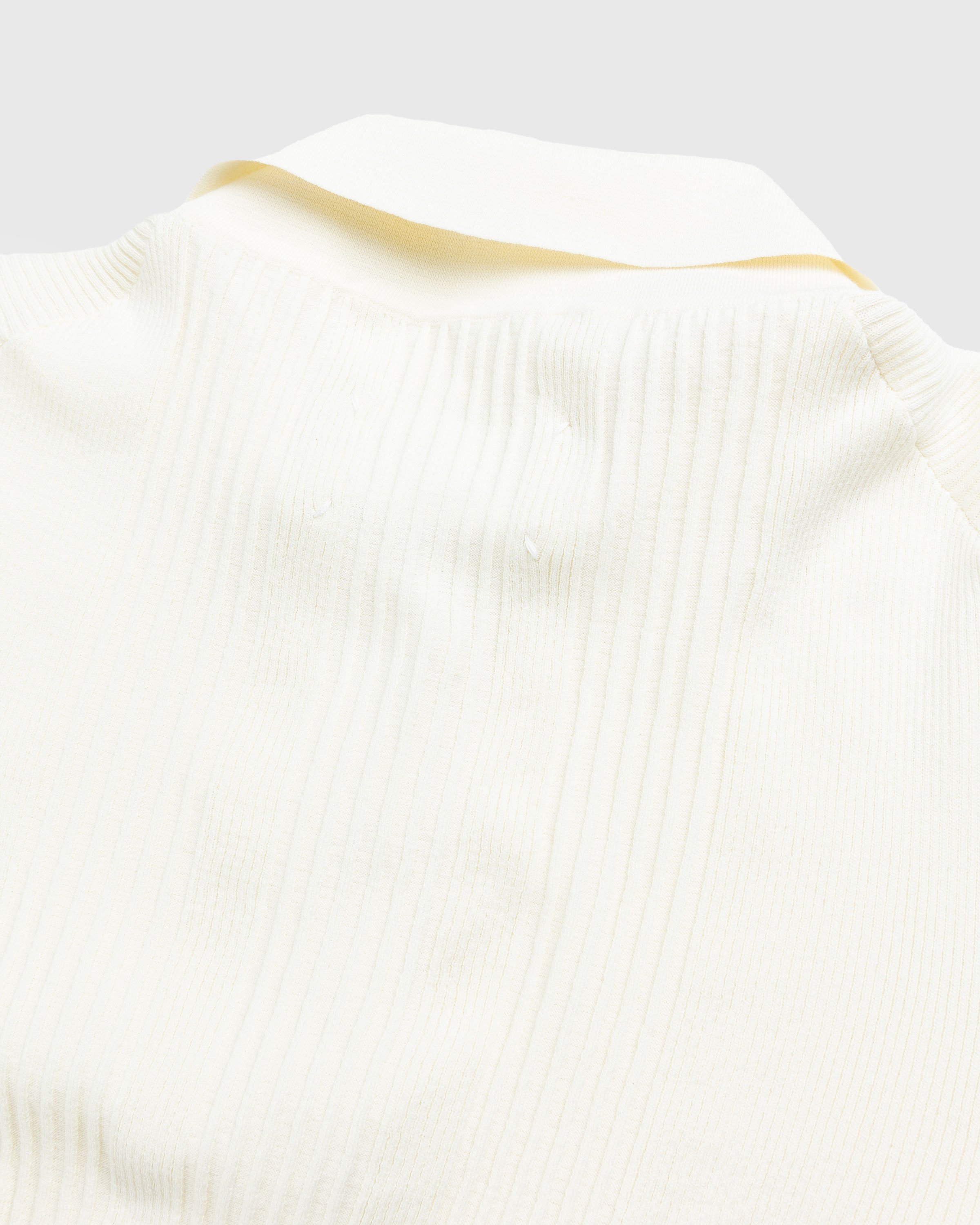 Maison Margiela - Knitted Polo Shirt Beige - Clothing - Beige - Image 5