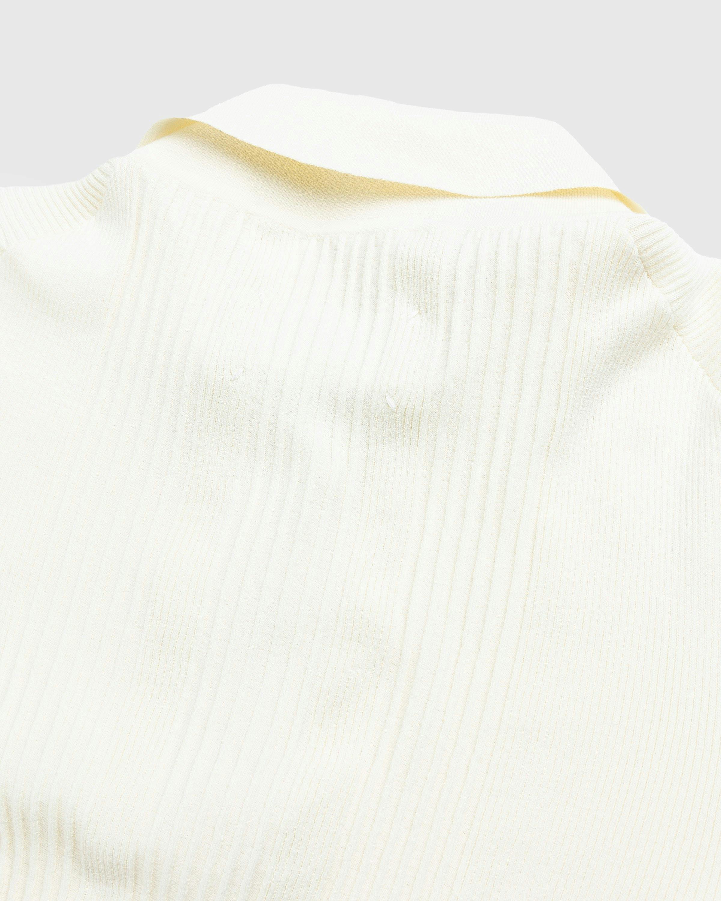 Maison Margiela - Knitted Polo Shirt Beige - Clothing - Beige - Image 5