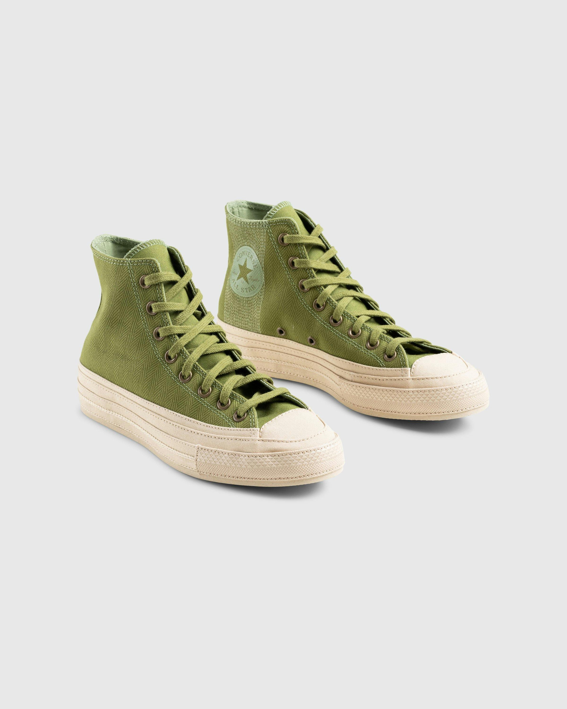 Converse x Herringbone - Chuck 70 Hi Grassy/Alligator Friend - Footwear - Green - Image 3