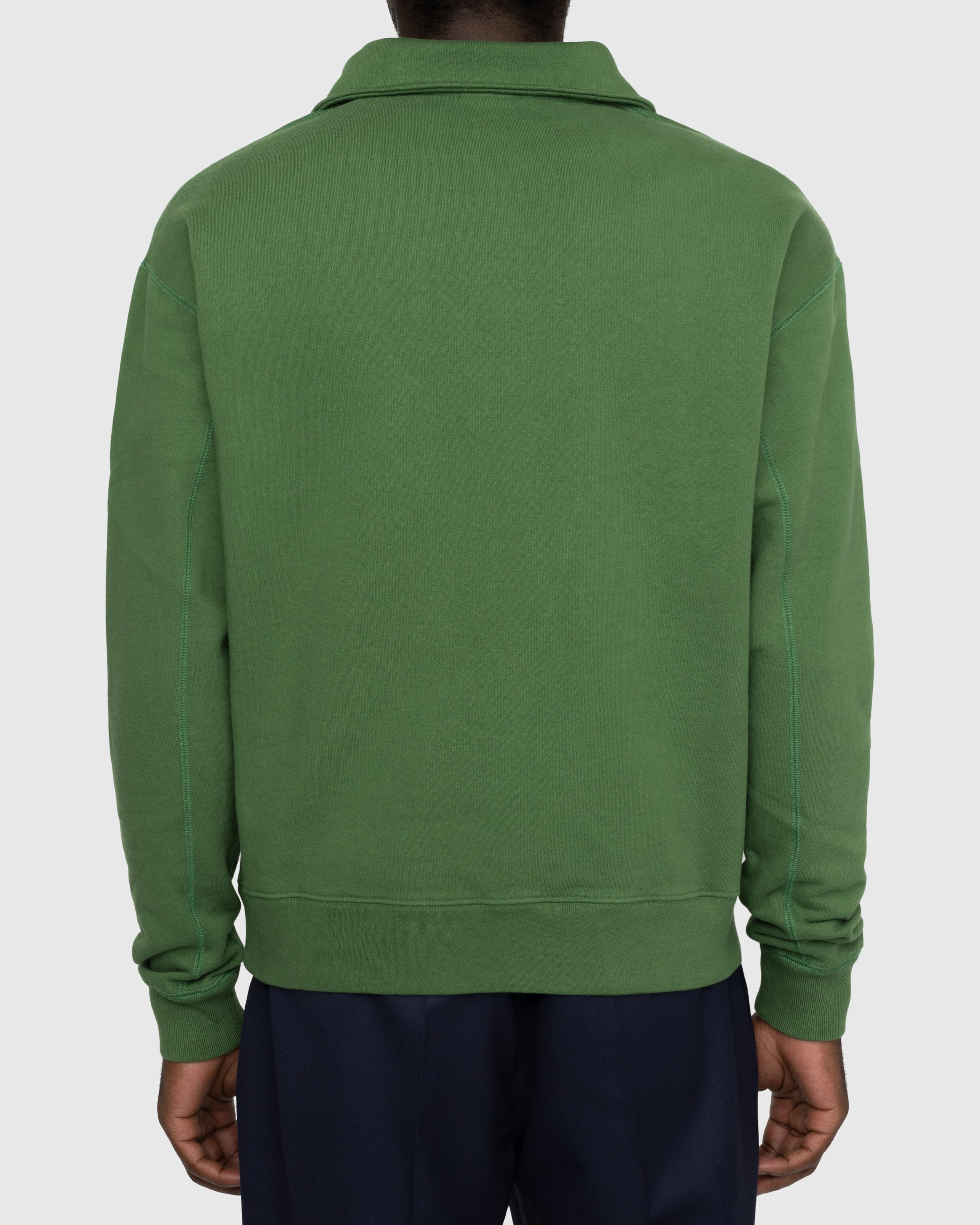 Highsnobiety - Classic Quarter Zip Fleece Olive - Clothing - Green - Image 5
