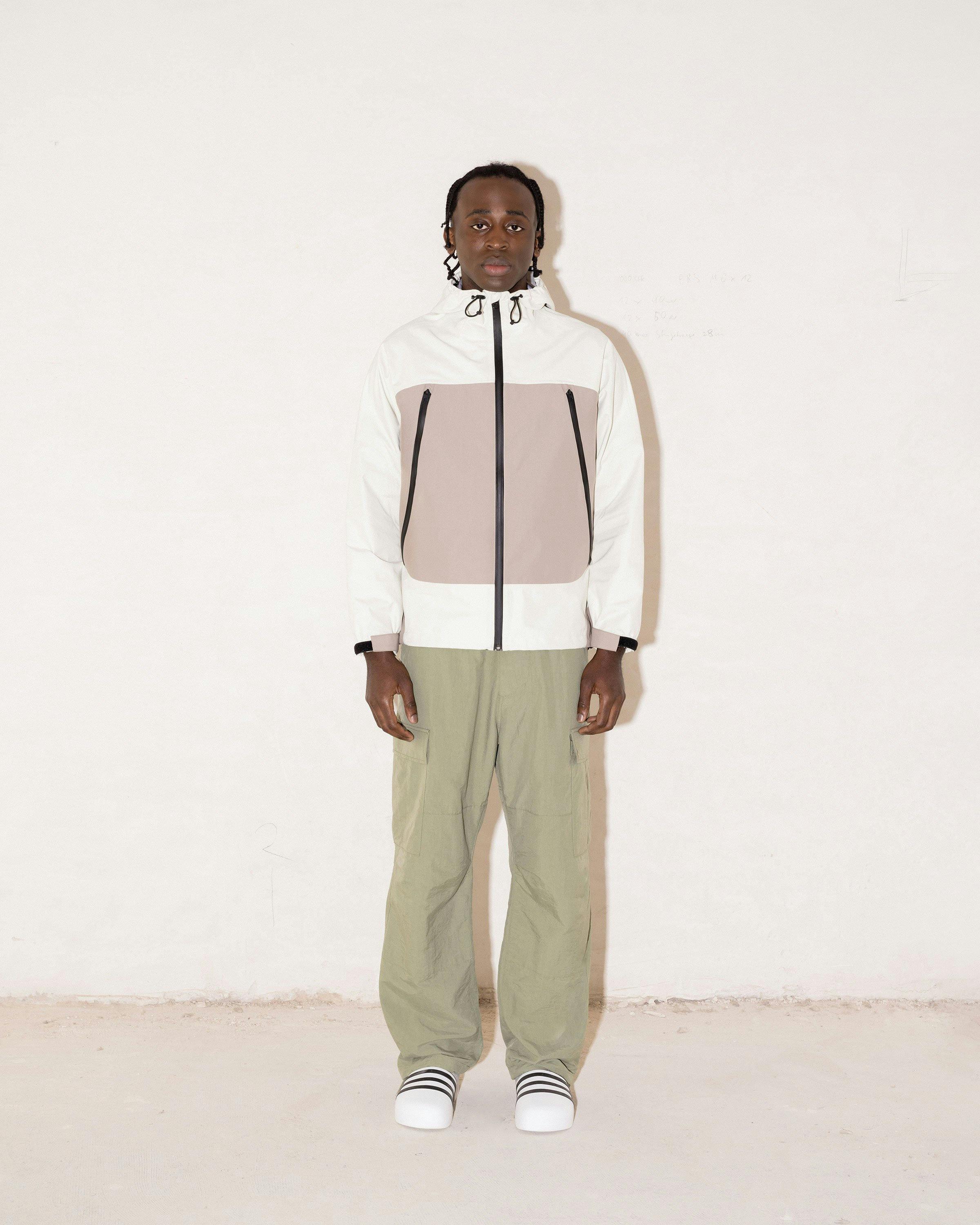 Highsnobiety - 3 Layer Nylon Jacket Off-white/Grey - Clothing - White - Image 4