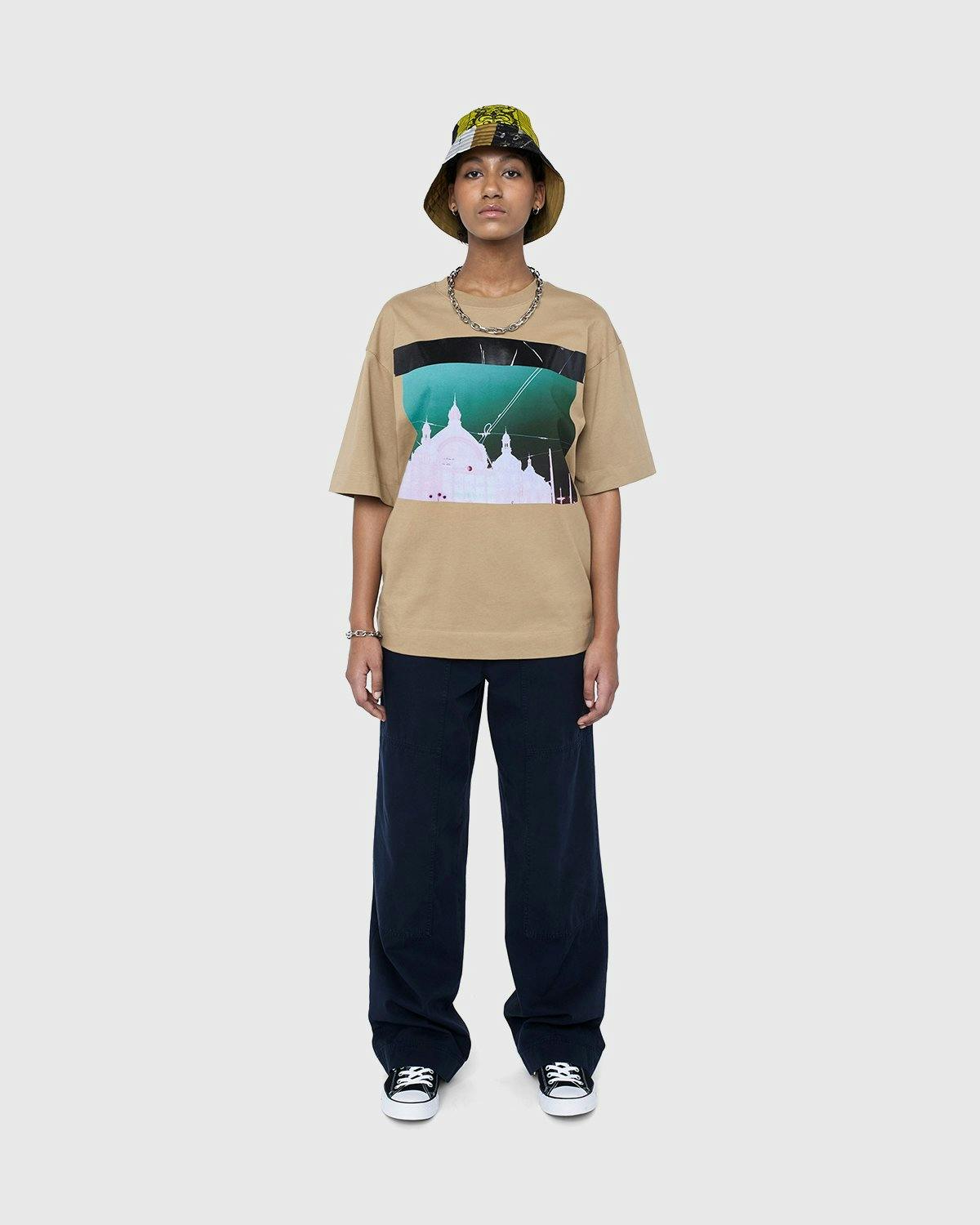 Dries van Noten - Heli Graphic T-Shirt Sand - Clothing - Beige - Image 5