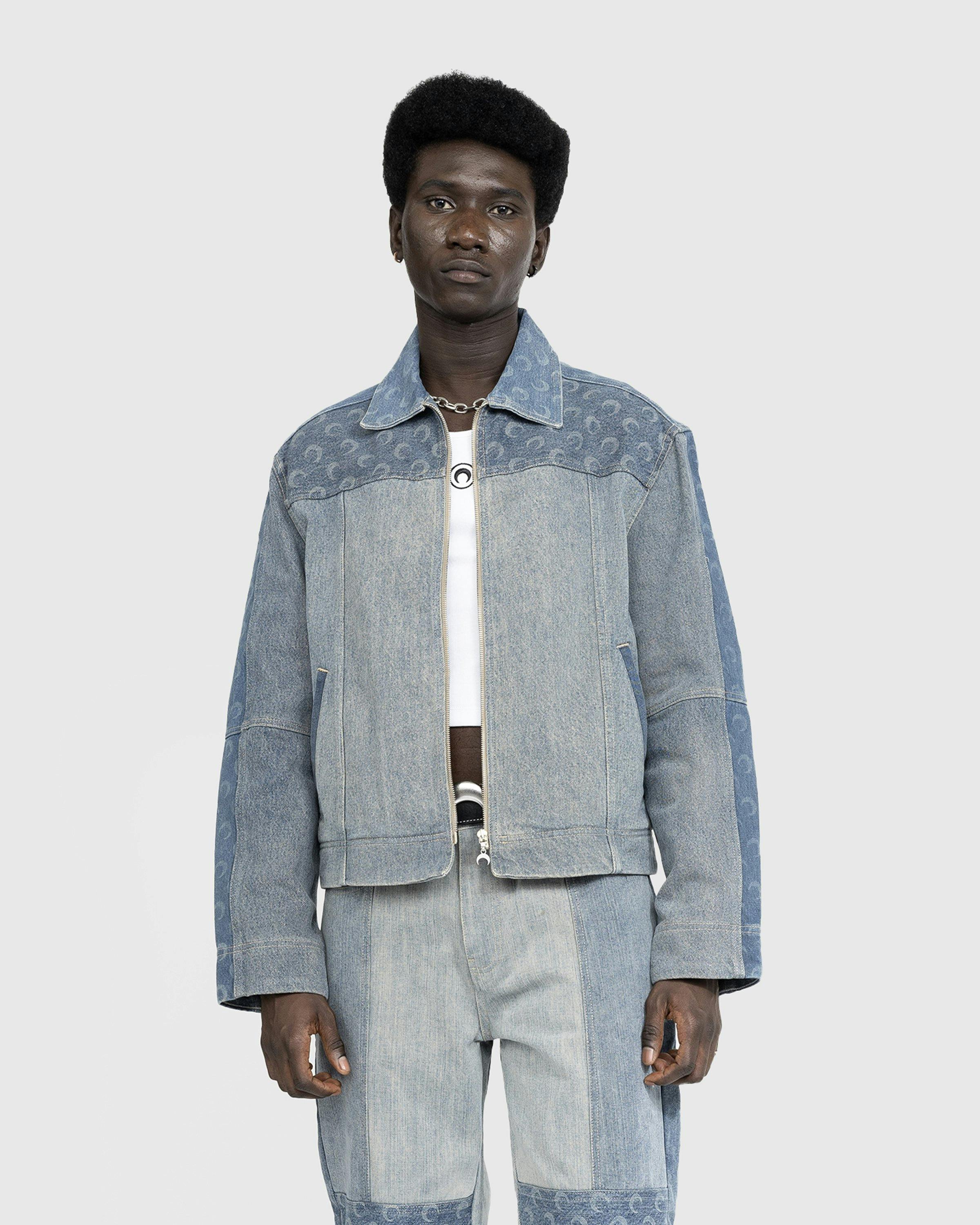 Marine Serre - Regenerated Denim Jacket Blue - Clothing - undefined - Image 2