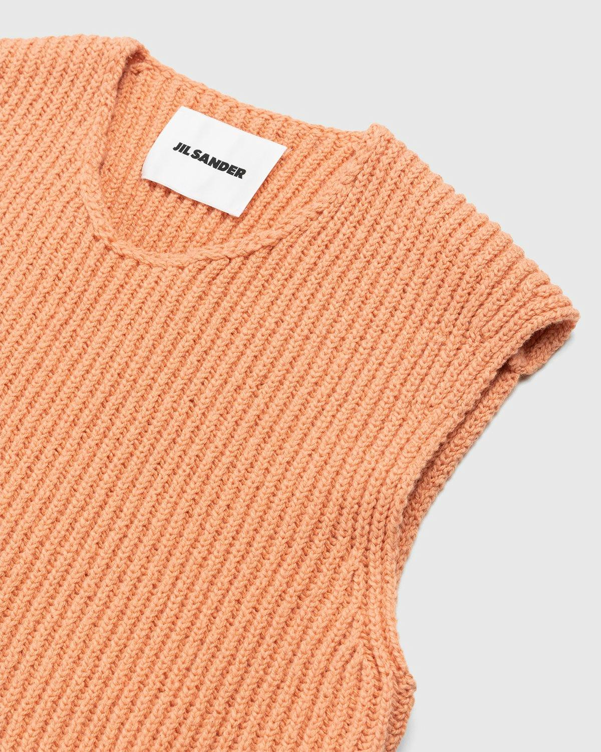 Jil Sander - Rib Knit Vest Orange - Clothing - Orange - Image 3