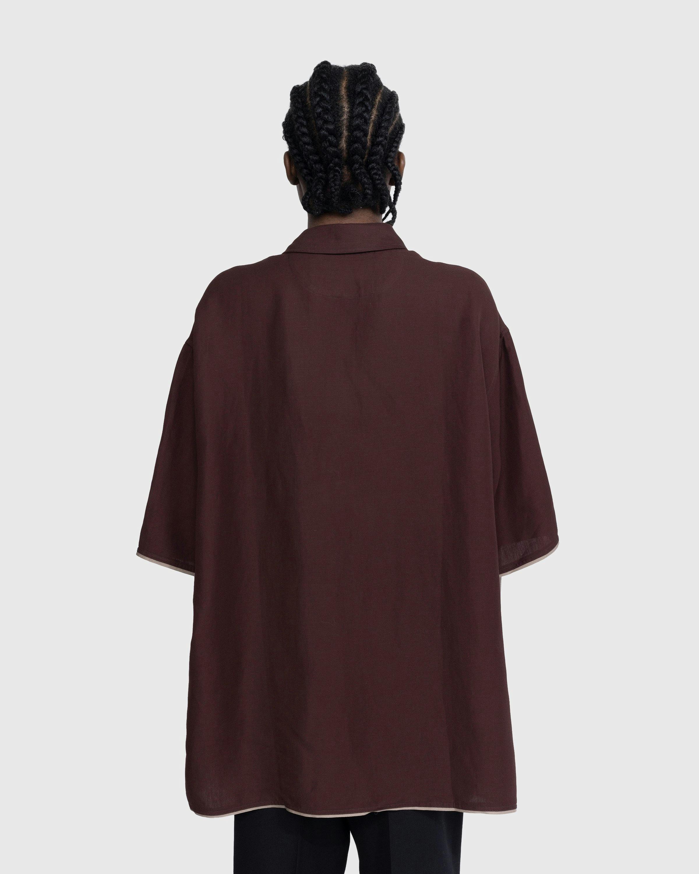 JACQUEMUS - La Chemise Cabri Brown - Clothing - Brown - Image 3