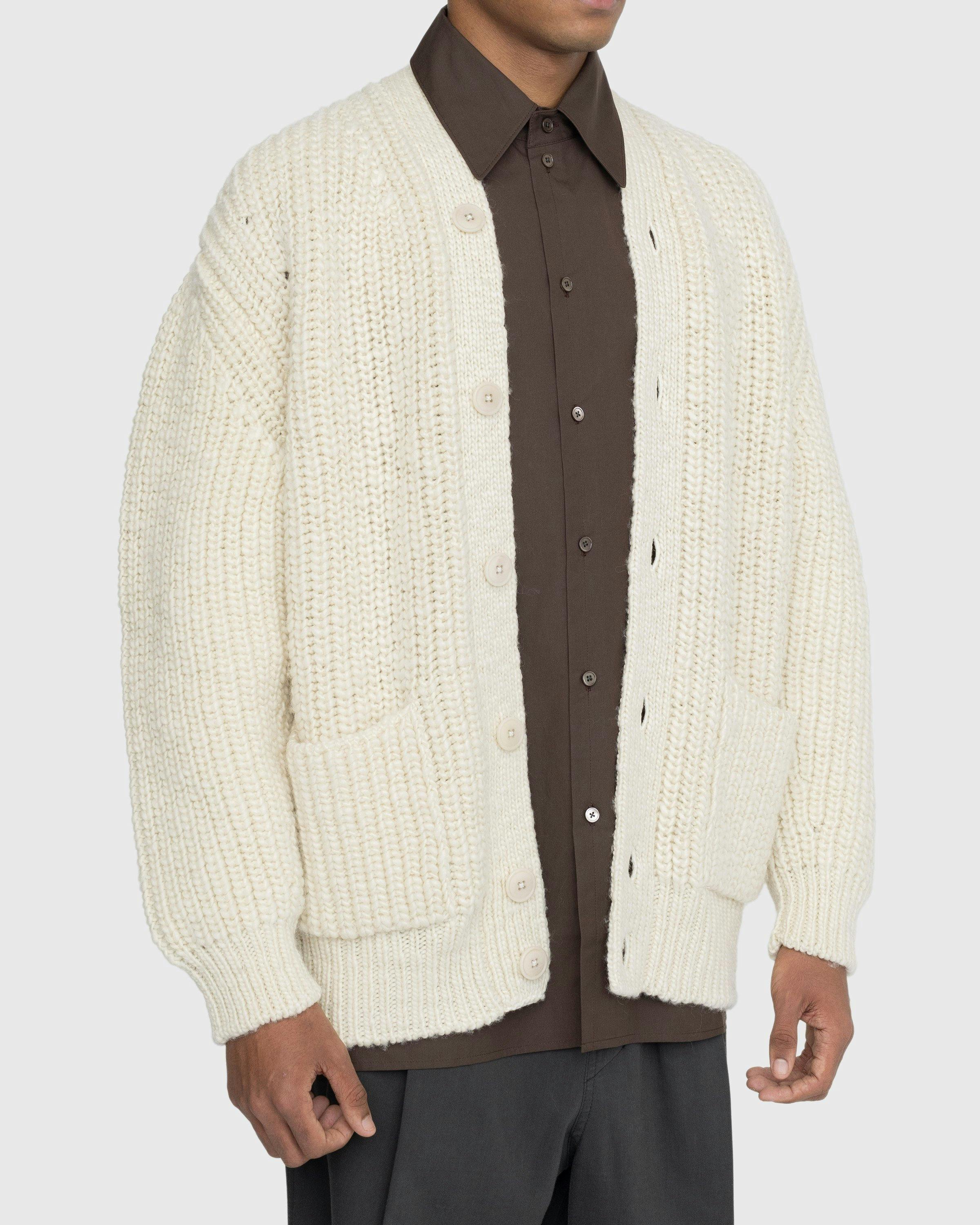 Lemaire - Chunky Cardigan Beige - Clothing - Beige - Image 4