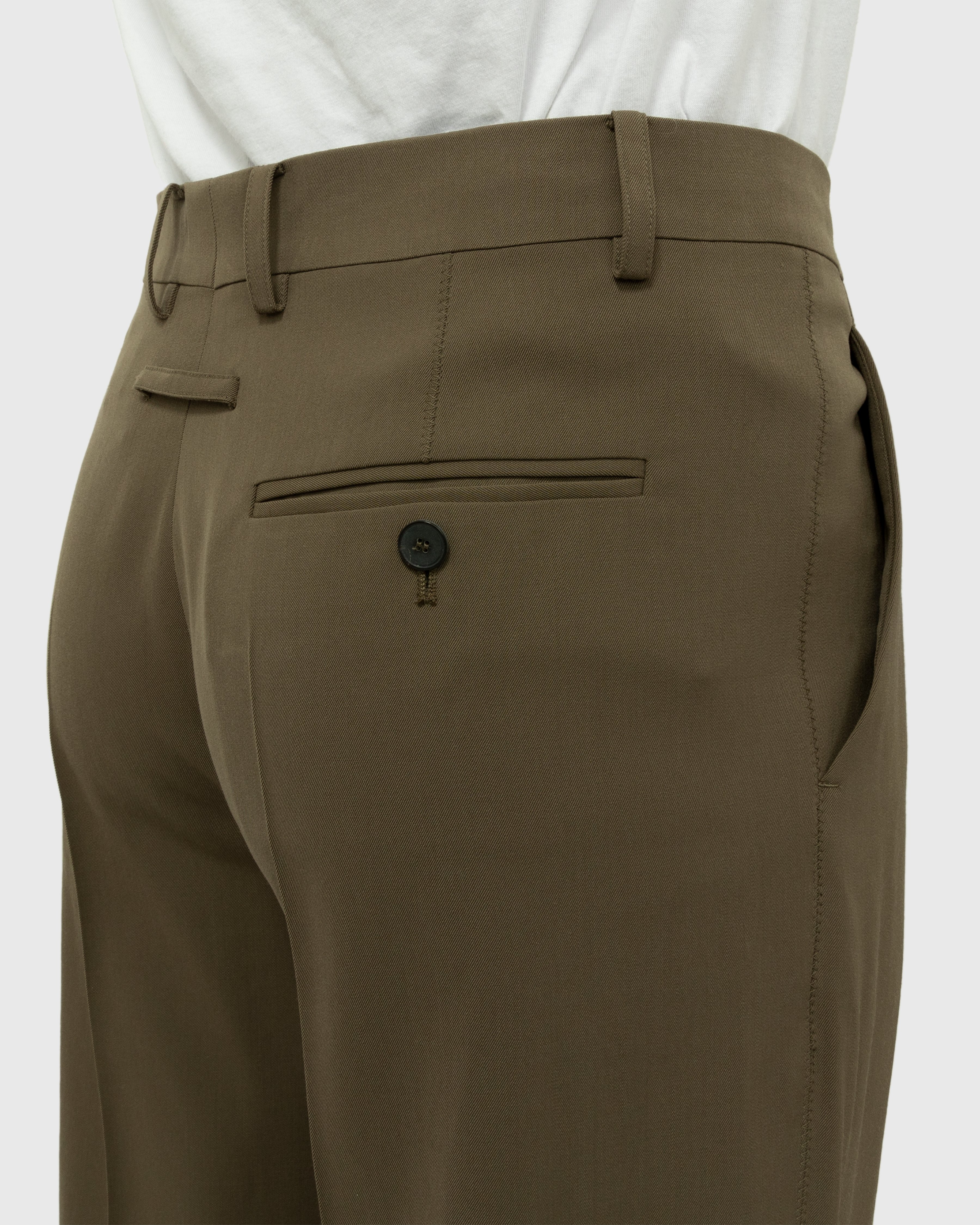 Jean Paul Gaultier - Classic Woven Trouser Khaki - Clothing - Brown - Image 5