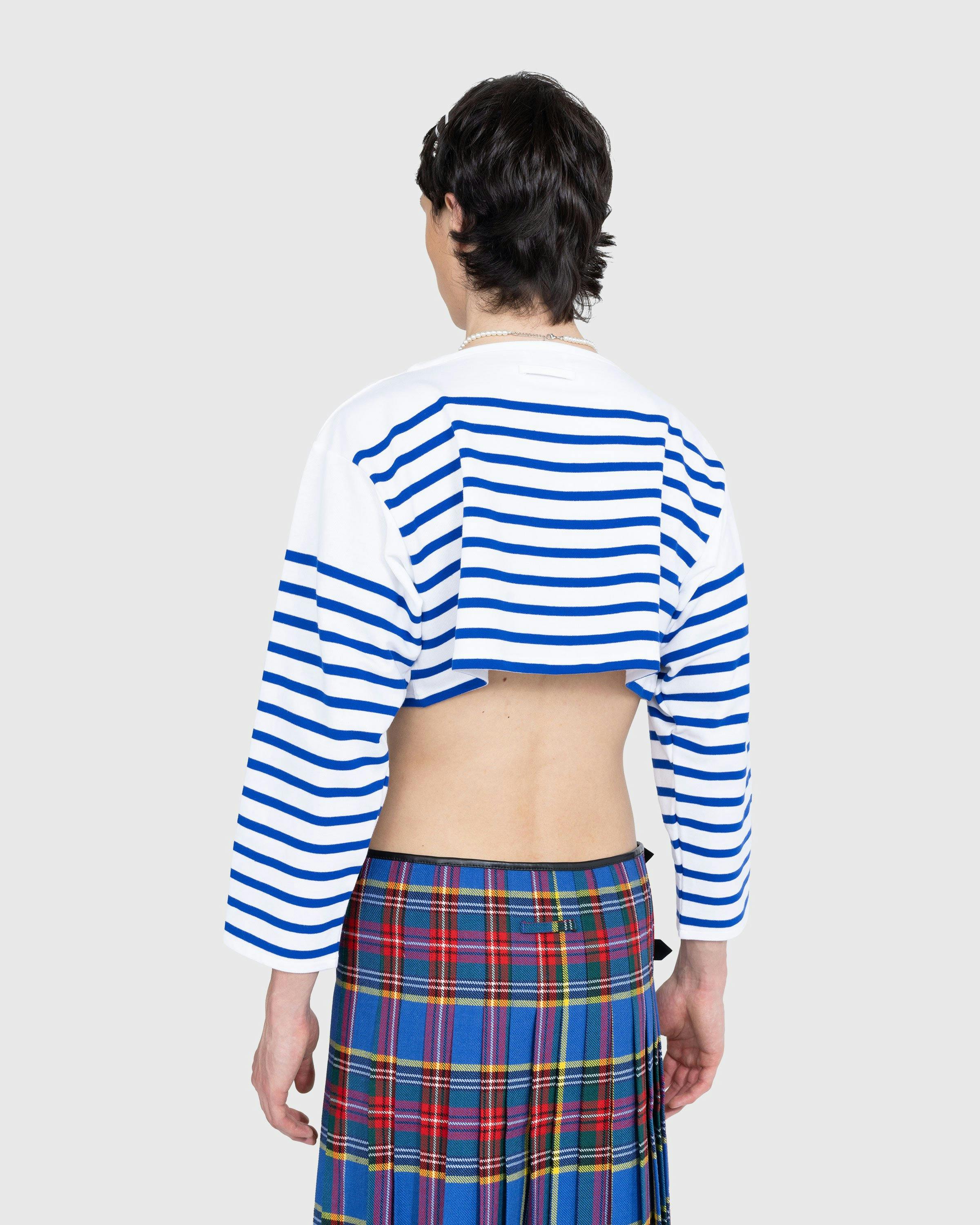 Jean Paul Gaultier x Highsnobiety - La Marinière Crop Top - Clothing - Blue - Image 4