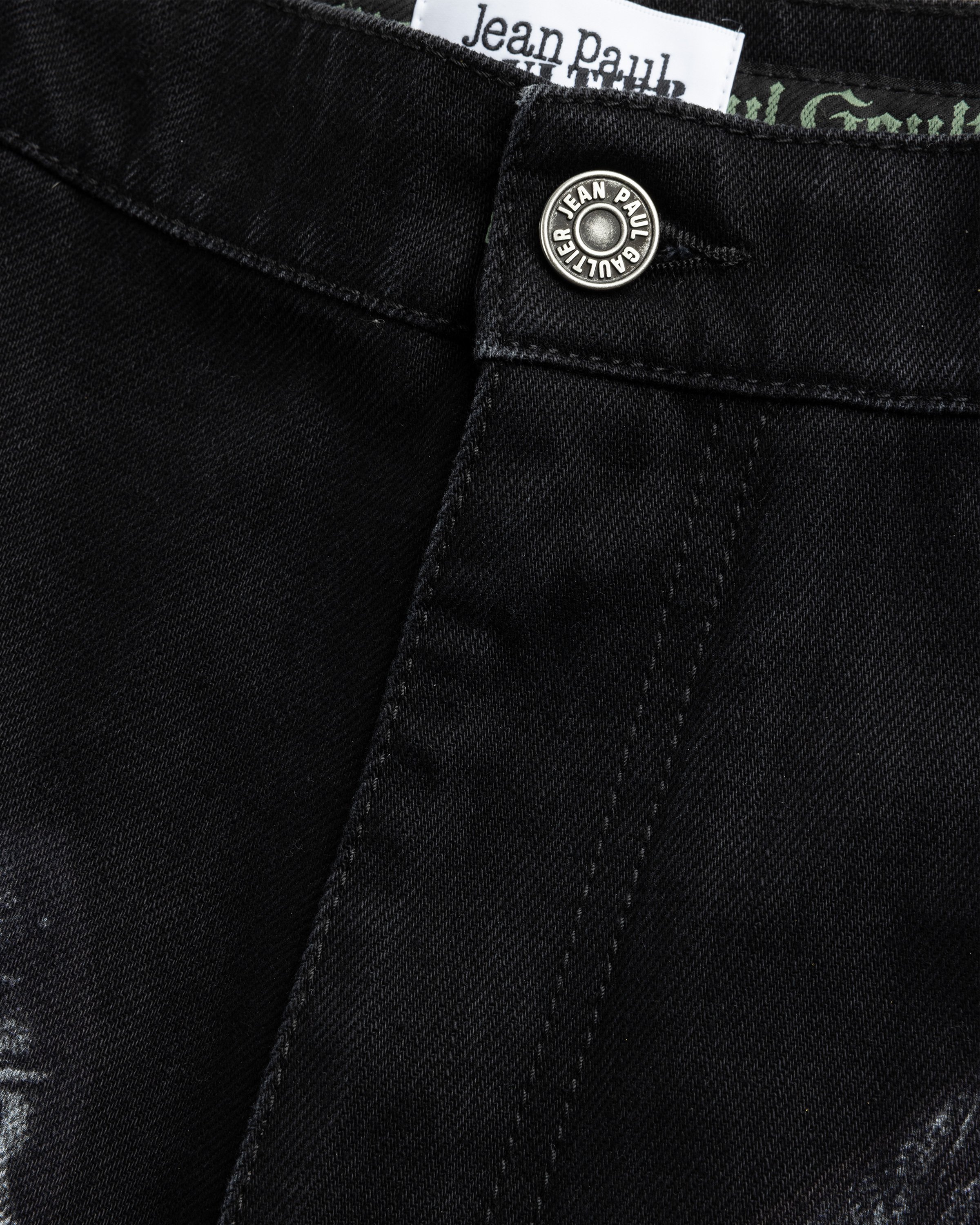Jean Paul Gaultier - Denim Trompe L'oeil Jeans Black/Gray - Clothing - Black - Image 5