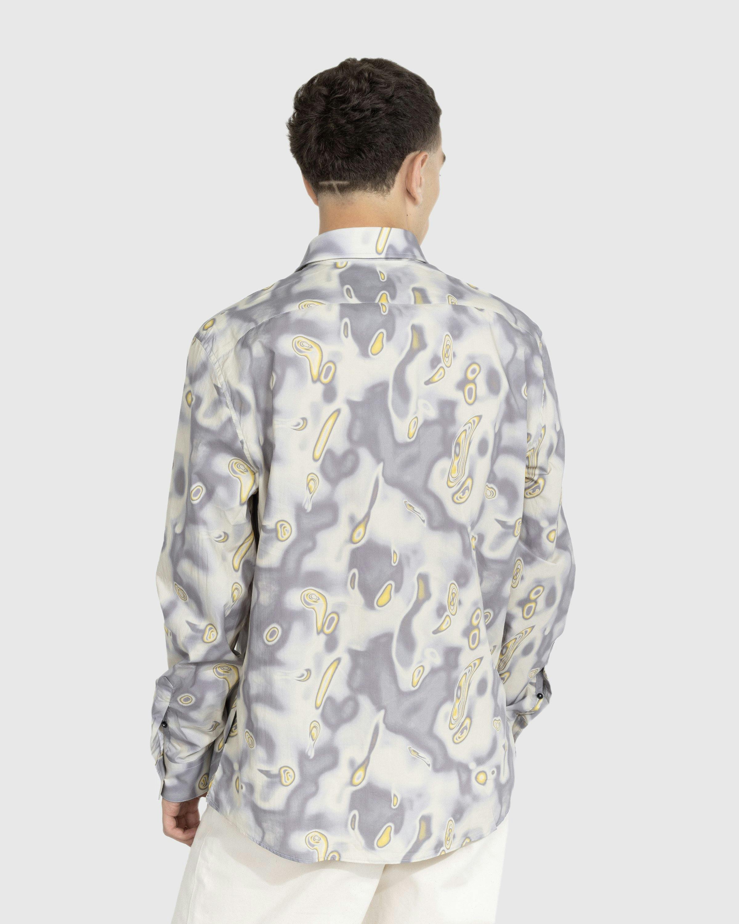 Trussardi - Cotton Heat Map Print Shirt Grey - Clothing - Grey - Image 3