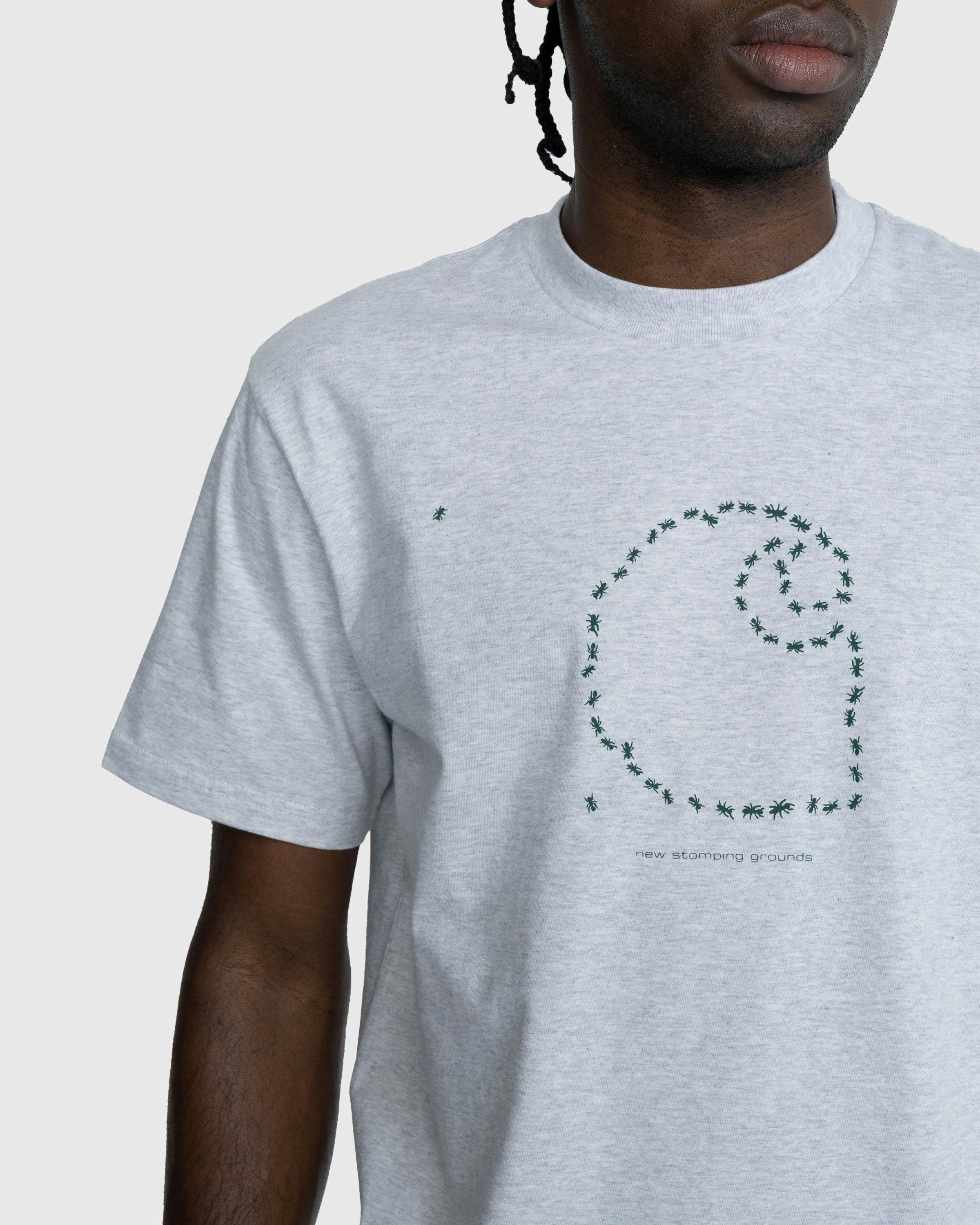 Carhartt WIP - Stomping Grounds T-Shirt Ash Heather/Dollar Green - Clothing - Black - Image 6