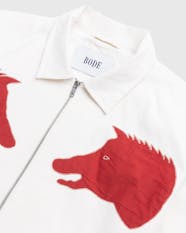 Bode Boar Applique Jacket White Red Highsnobiety Shop