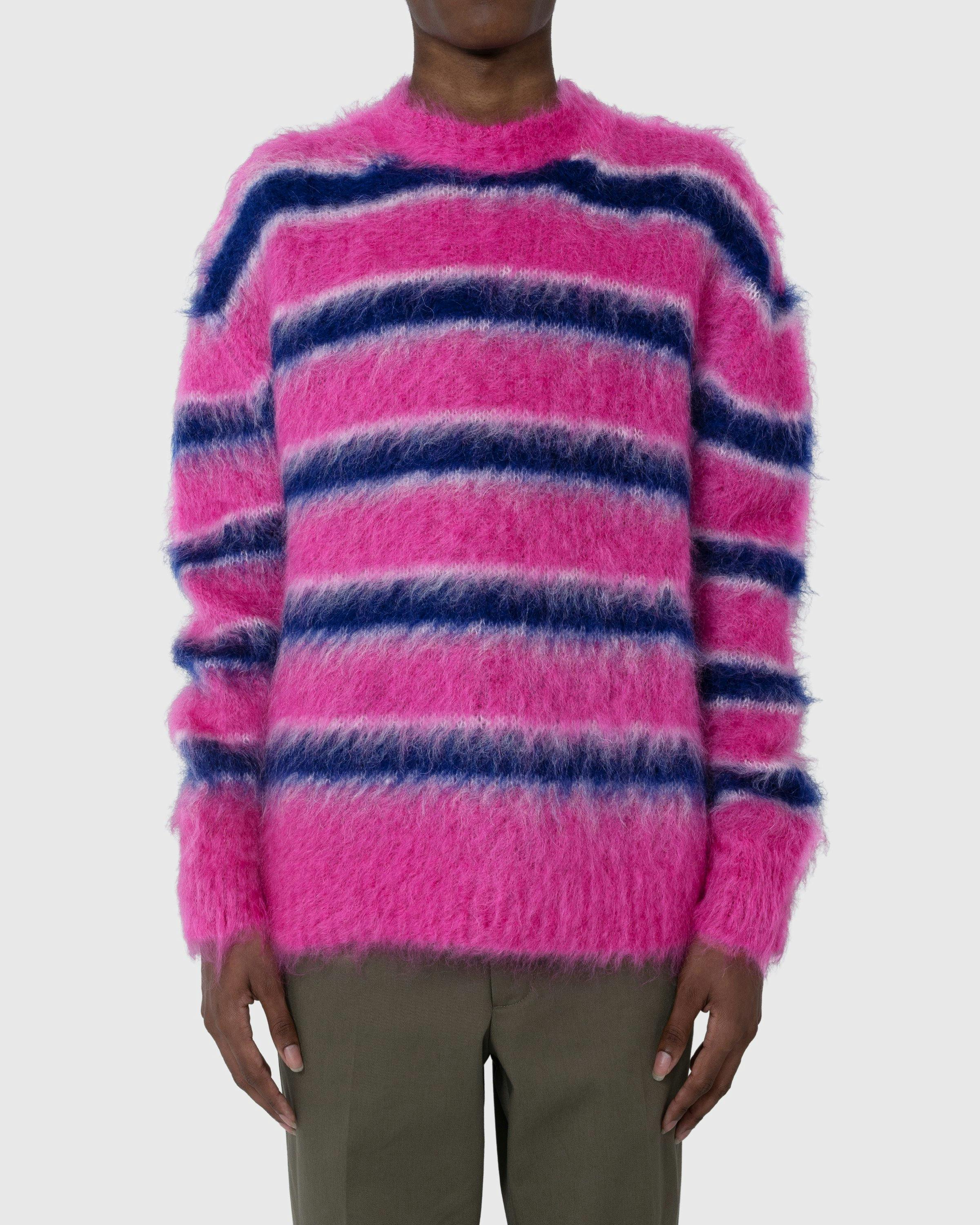 Marni - Striped Mohair Sweater Multi - Clothing - Multi - Image 2