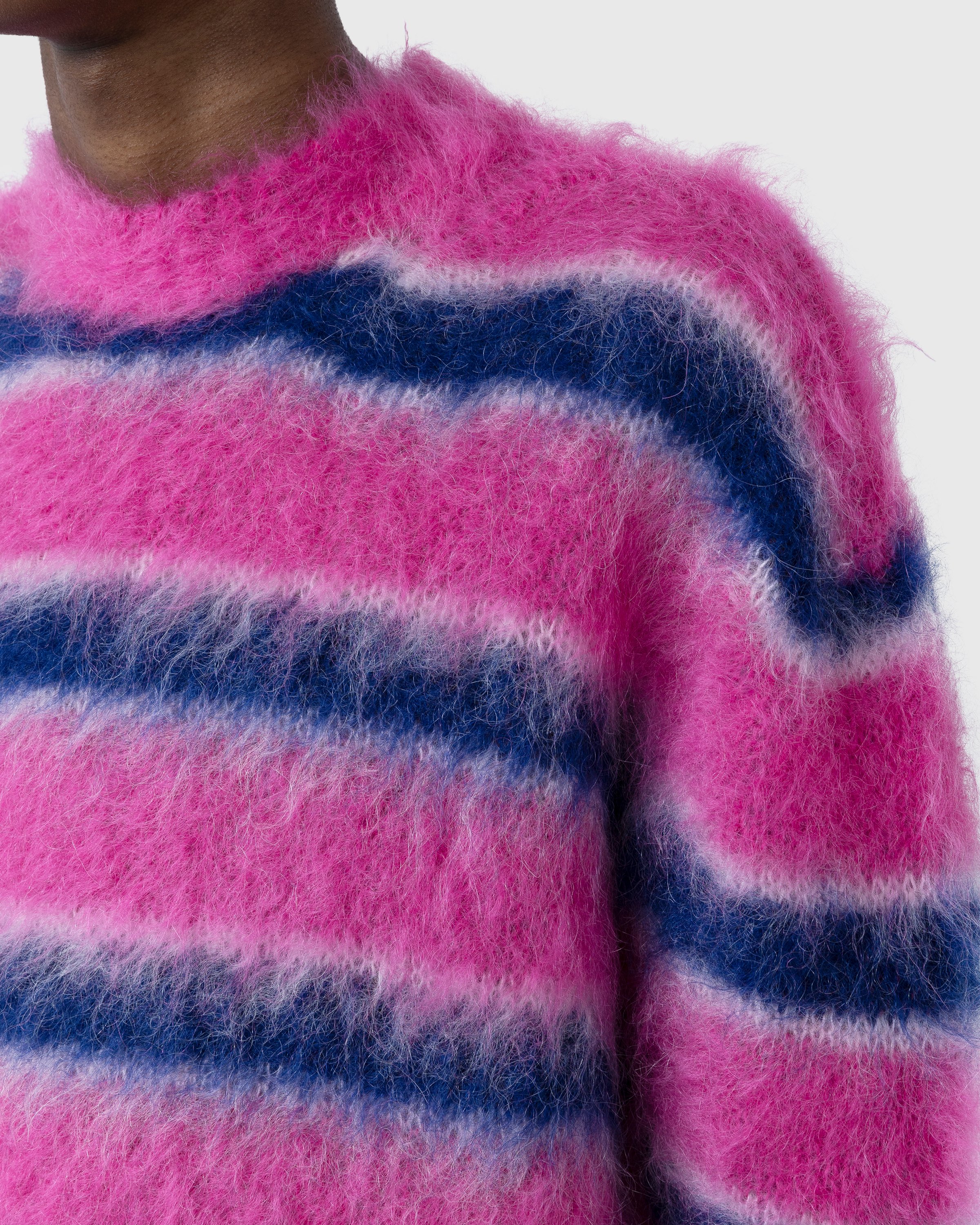 Marni - Striped Mohair Sweater Multi - Clothing - Multi - Image 8