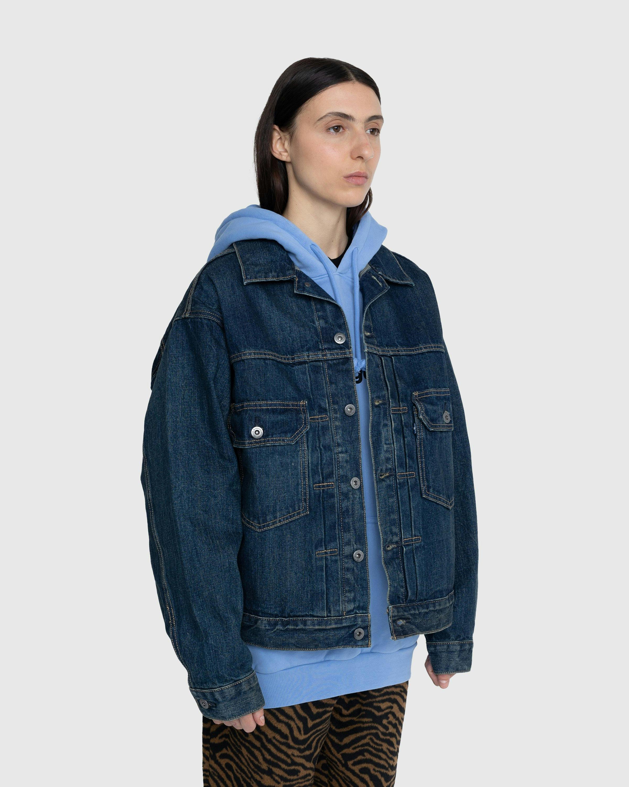 Levi's - LMC Oversized Type II Trucker Jacket Dark Indigo - Clothing - Blue - Image 6