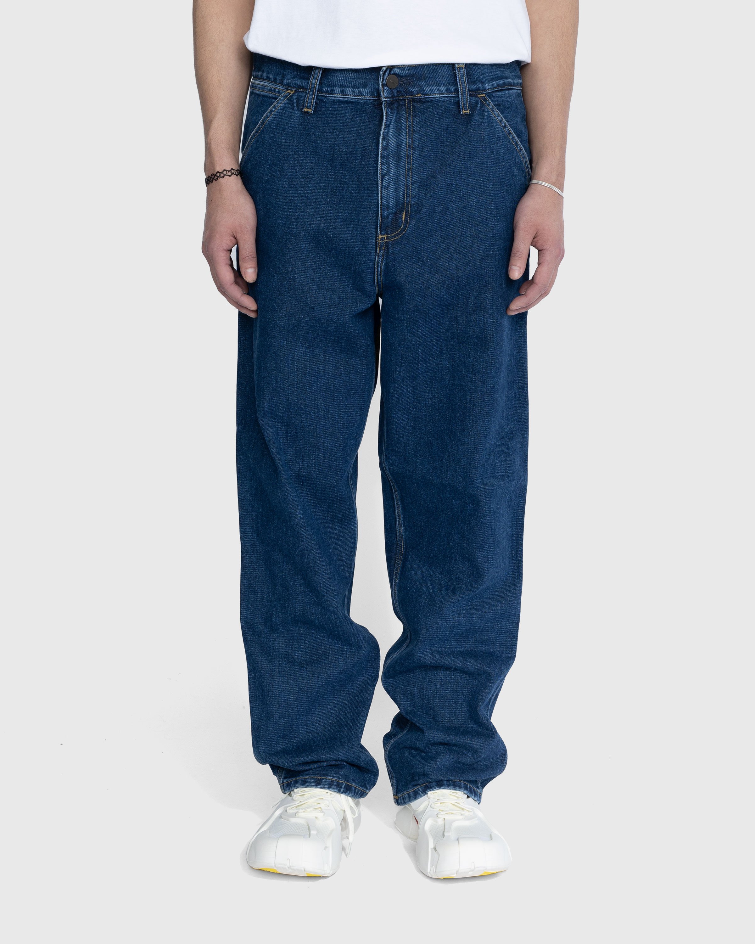 Carhartt WIP - Single Knee Pant Blue - Clothing - Blue - Image 2