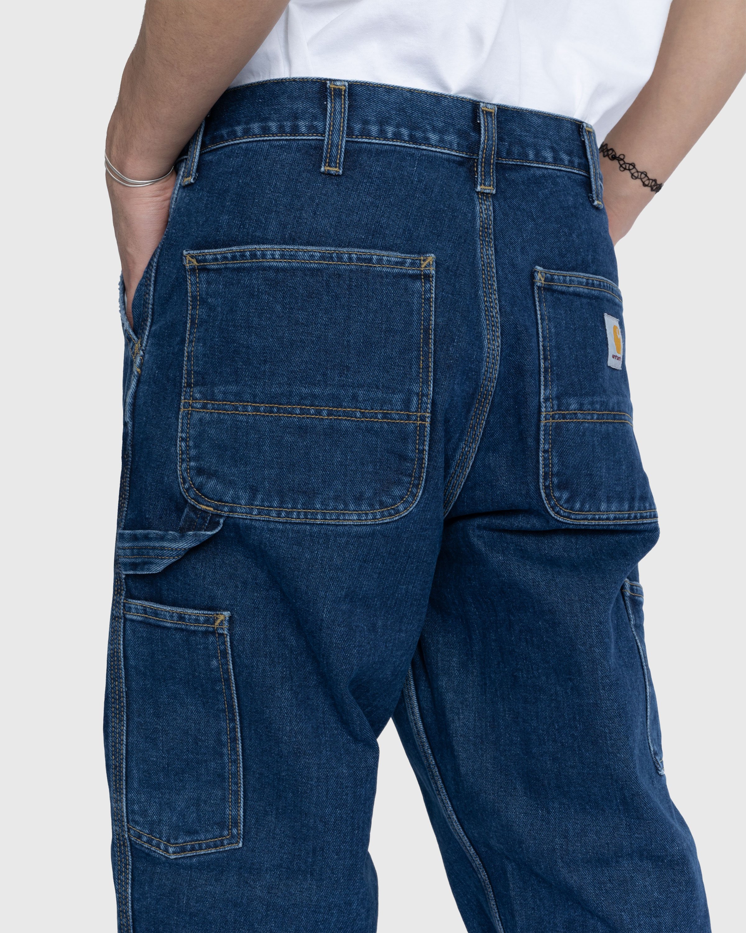 Carhartt WIP - Single Knee Pant Blue - Clothing - Blue - Image 5