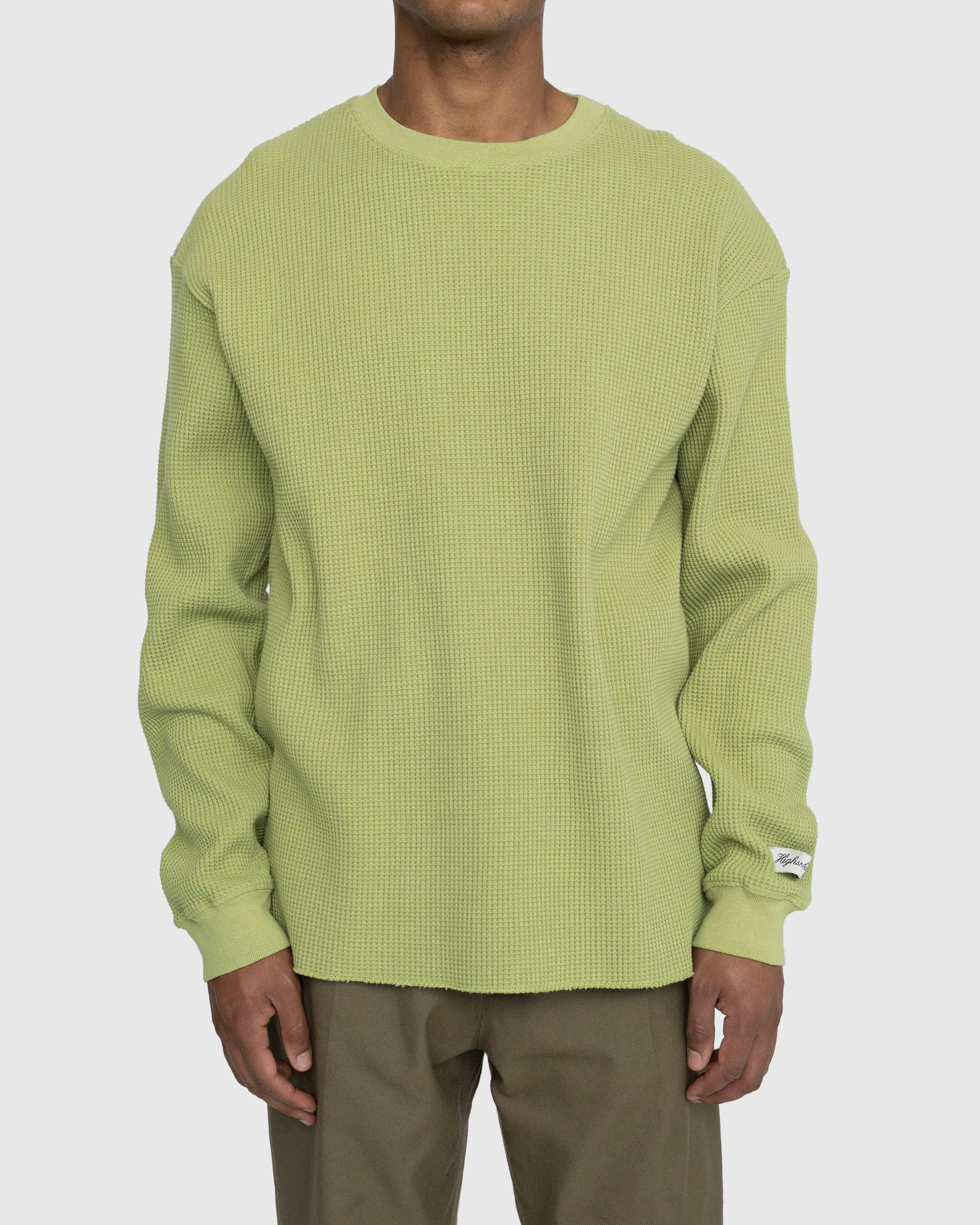 Highsnobiety - Thermal Crew Olive - Clothing - Green - Image 2