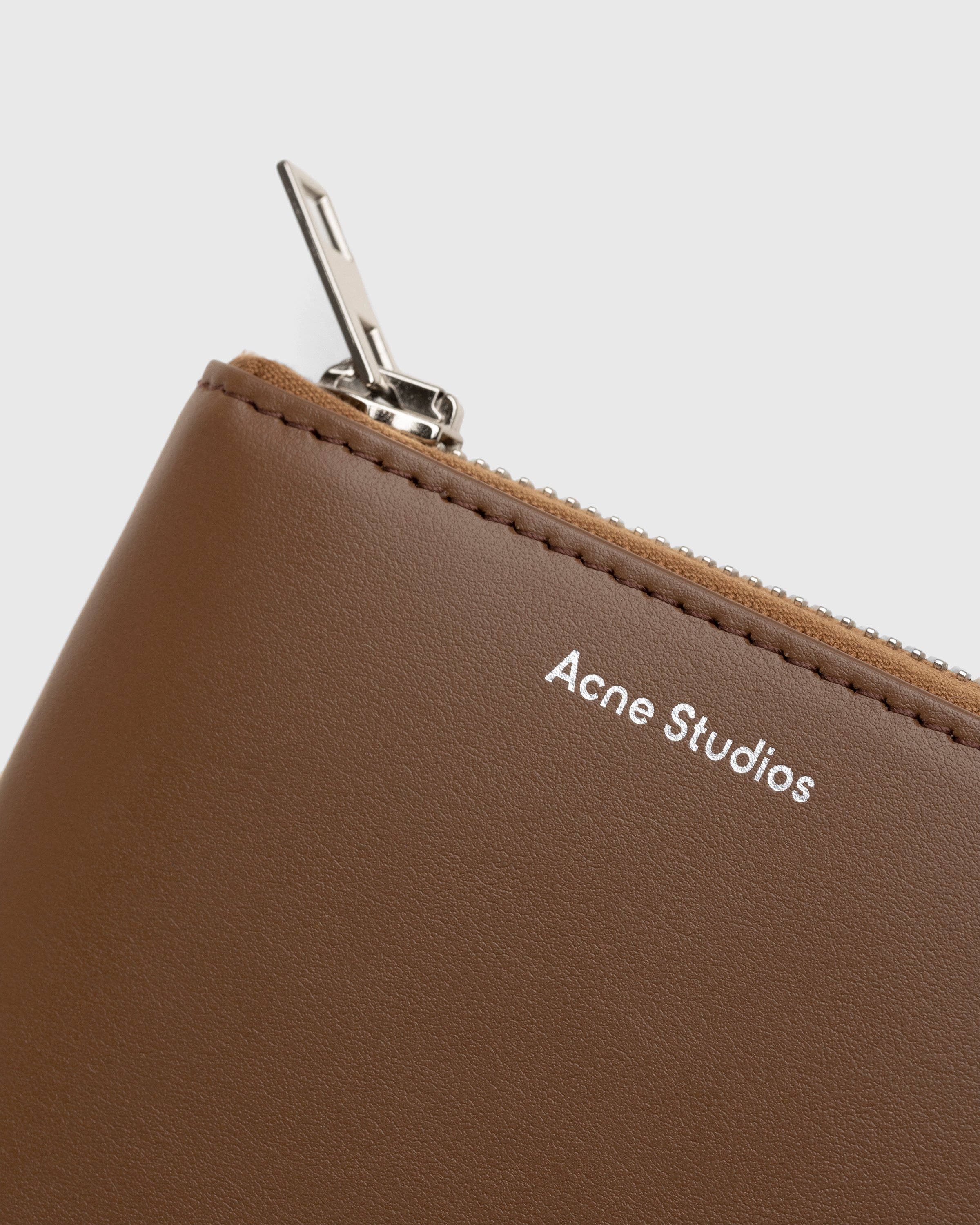 Acne Studios - Leather Zip Wallet Brown - Accessories - Brown - Image 3