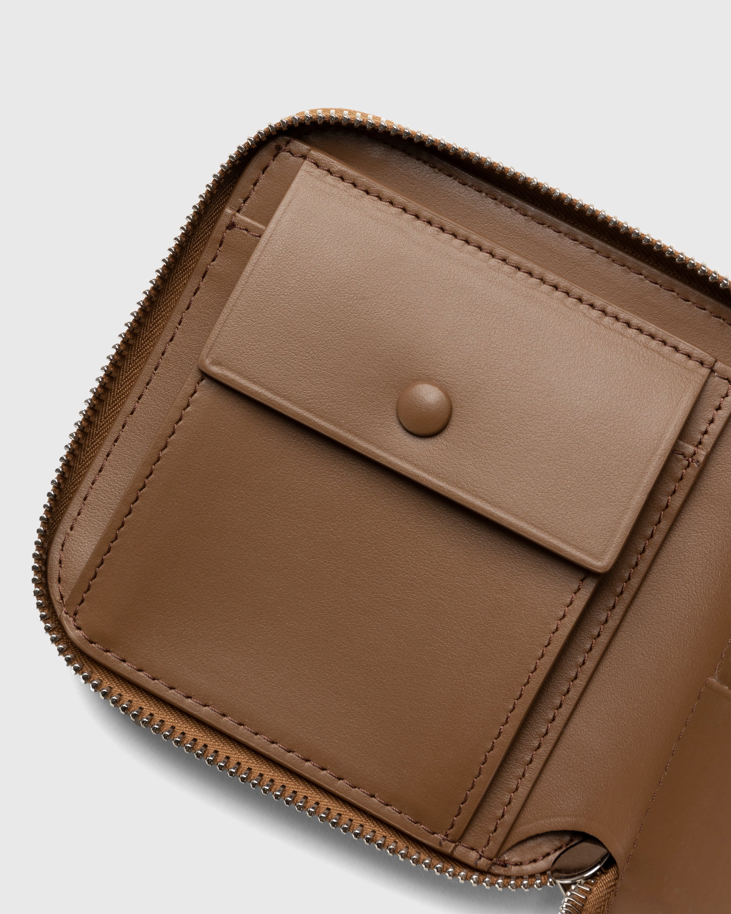 Acne Studios - Leather Zip Wallet Brown - Accessories - Brown - Image 4