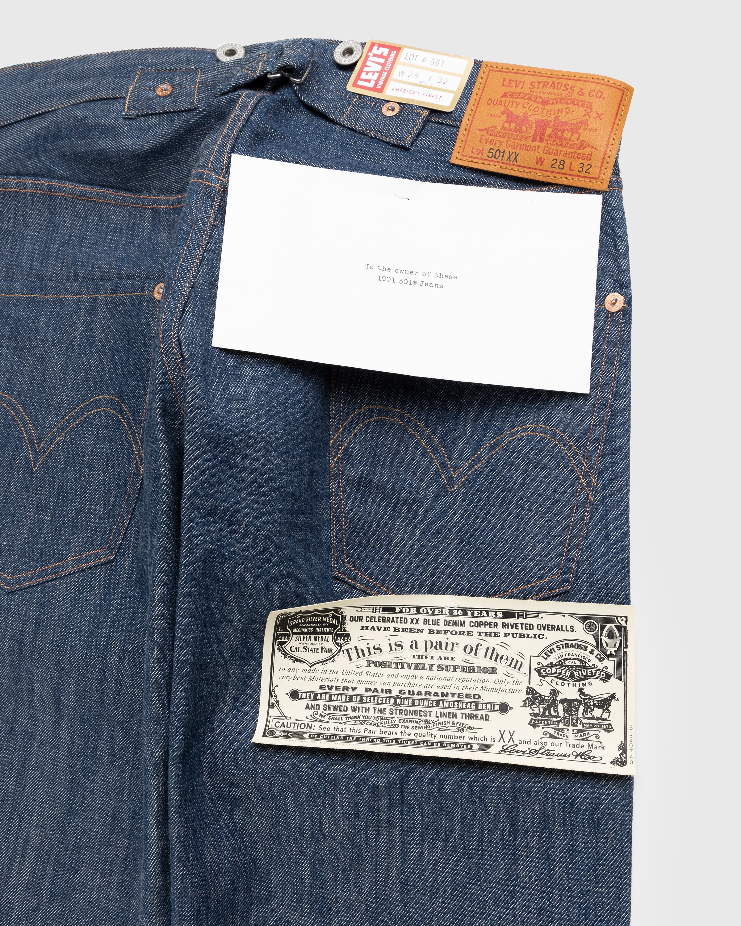 Levi's - 1901 501 Jeans Dark Indigo Flat Finish - Clothing - Blue - Image 7