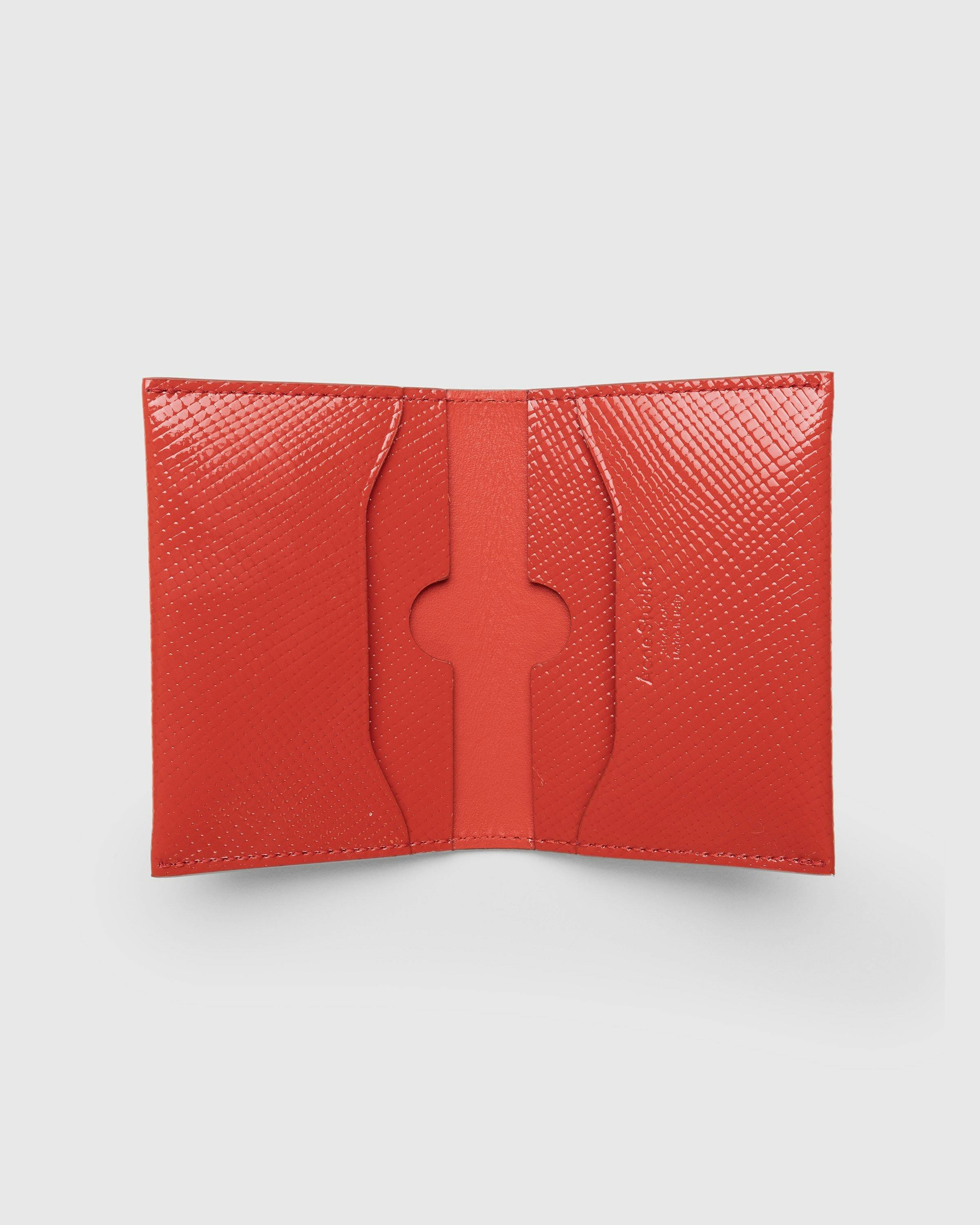 Acne Studios - Folded Card Holder Red - Accessories - Red - Image 3