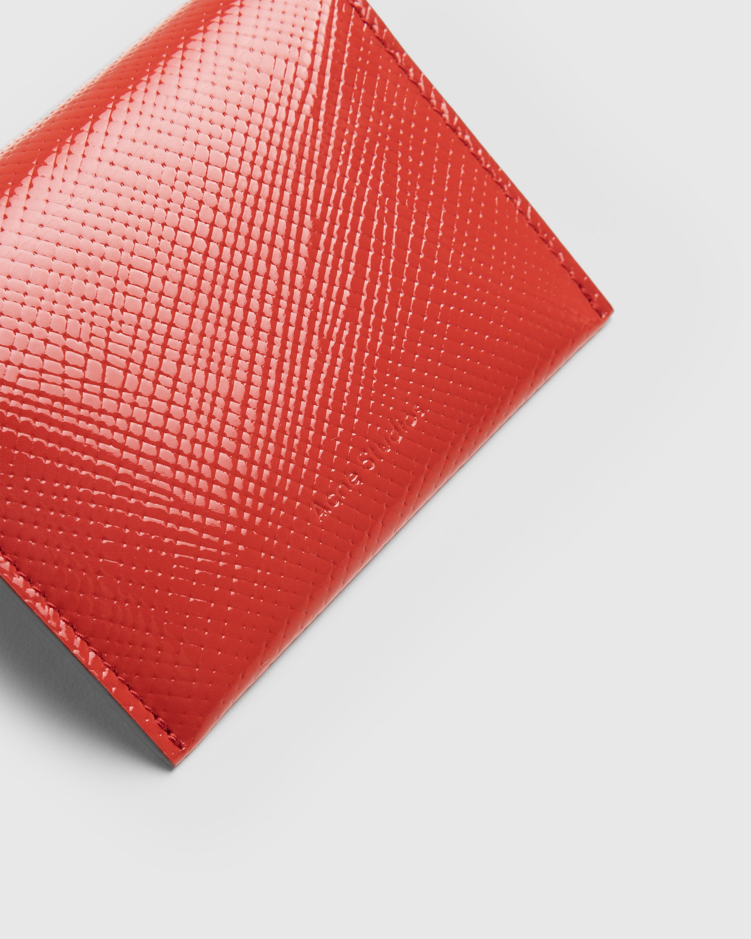 Acne Studios - Folded Card Holder Red - Accessories - Red - Image 4