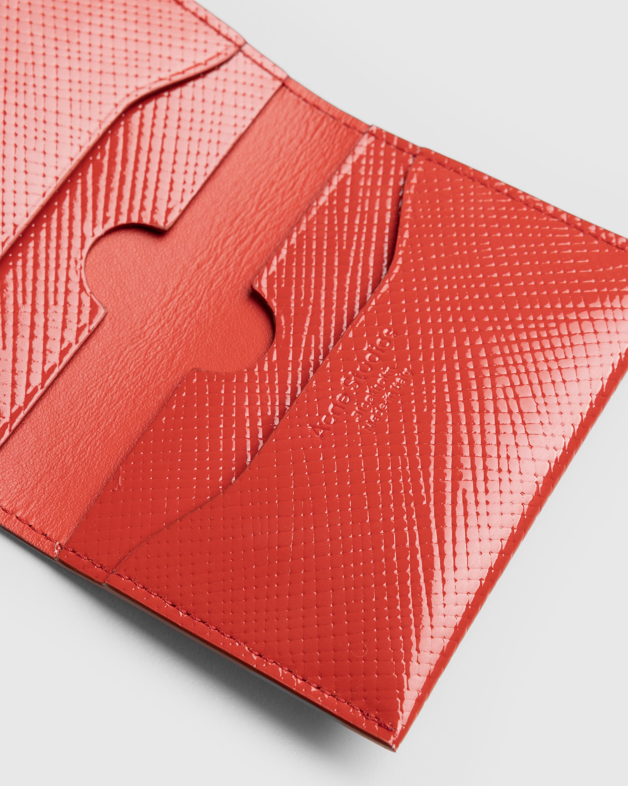 Acne Studios - Folded Card Holder Red - Accessories - Red - Image 5
