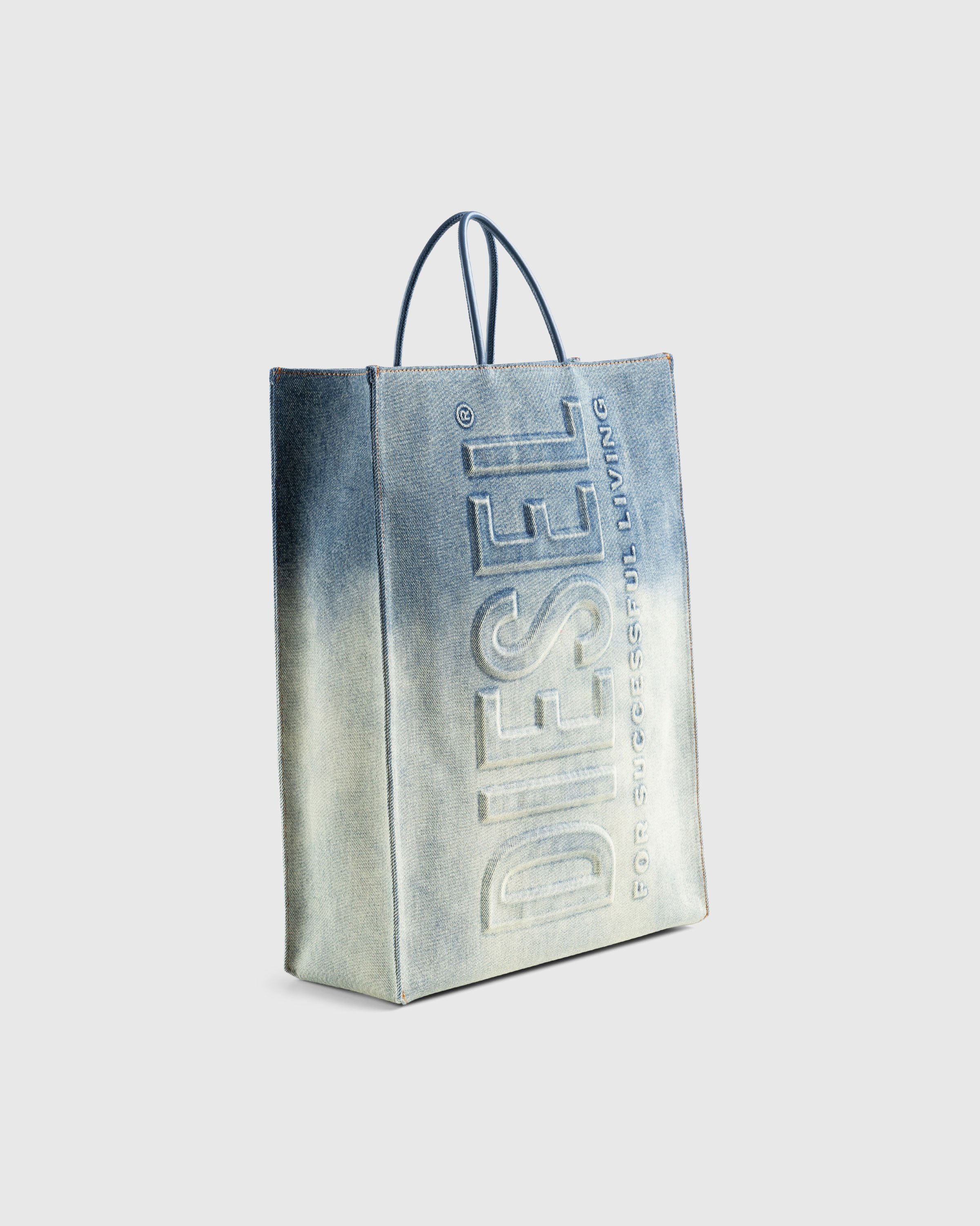 Diesel - DSL Shopper 3D M X Tote Bag Blue - Accessories - Blue - Image 2