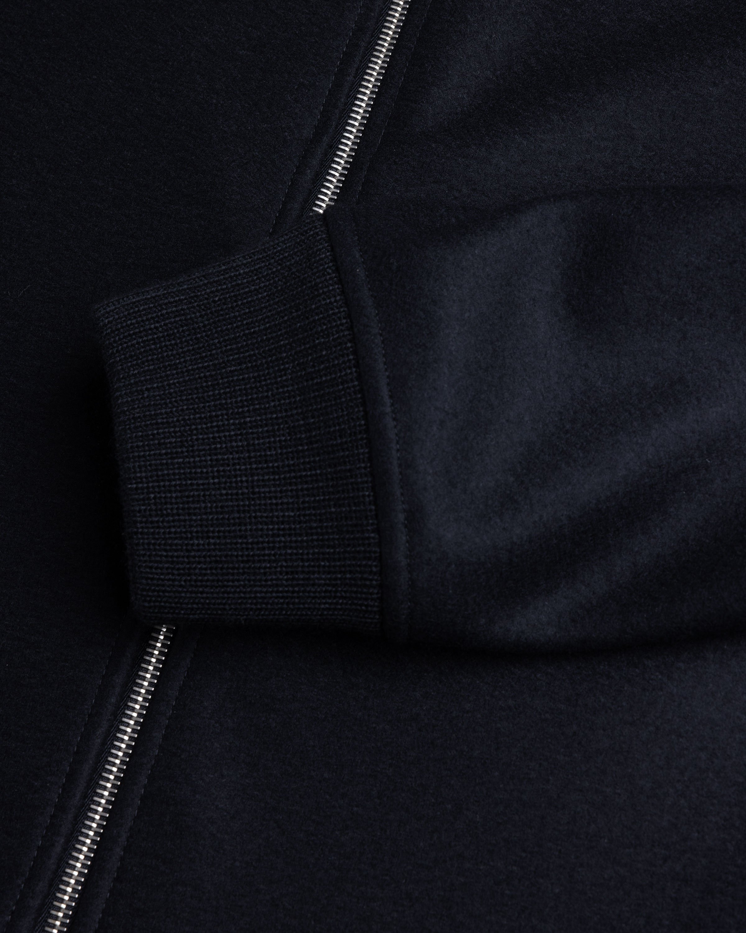Jil Sander - Full-Zip Wool Melton Jacket Black - Clothing - Black - Image 5