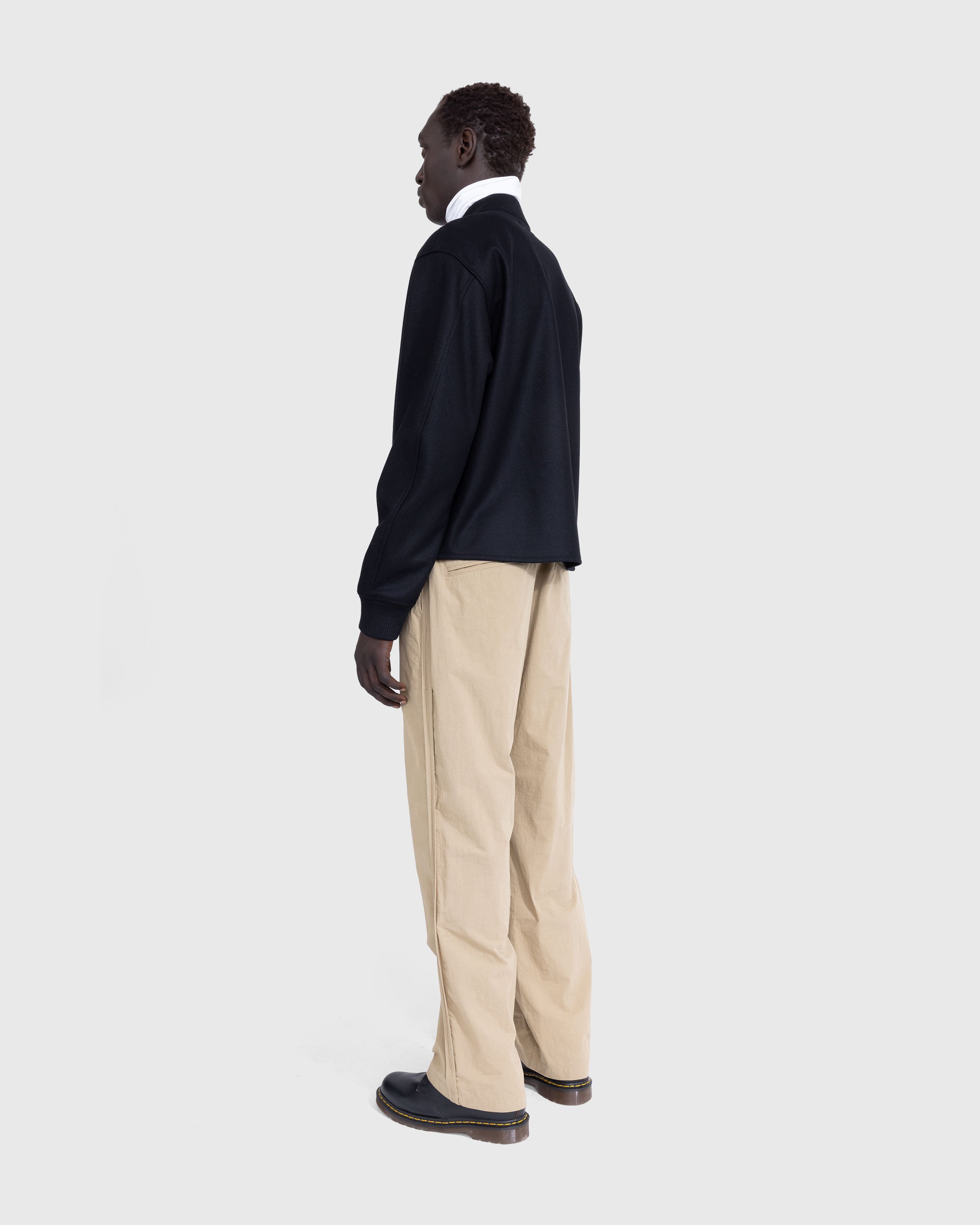 Jil Sander - Full-Zip Wool Melton Jacket Black - Clothing - Black - Image 3