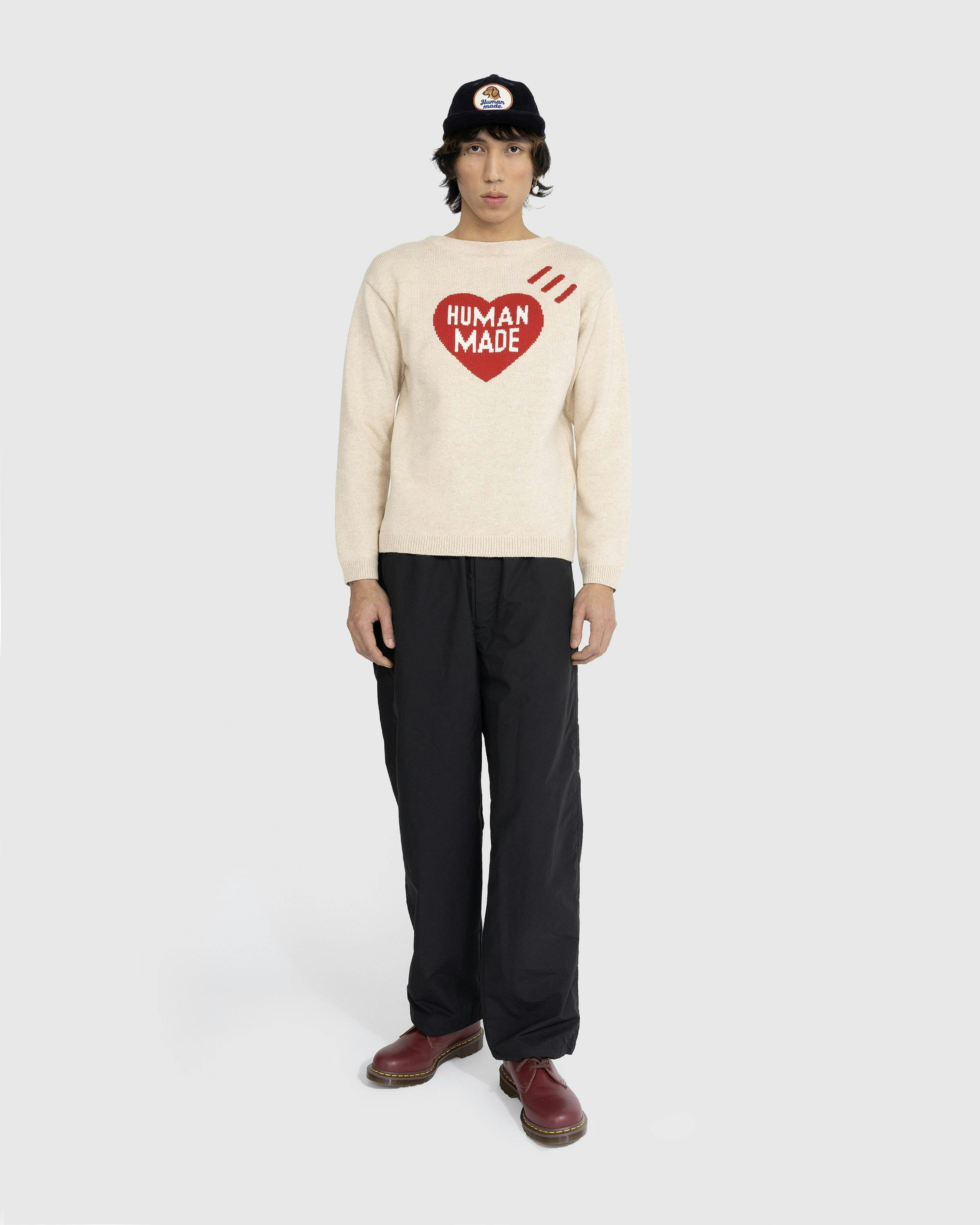 トップス HUMAN MADE Heart Knit Sweater Human Made Men's Heart Knit Sweater in Beige Human Made