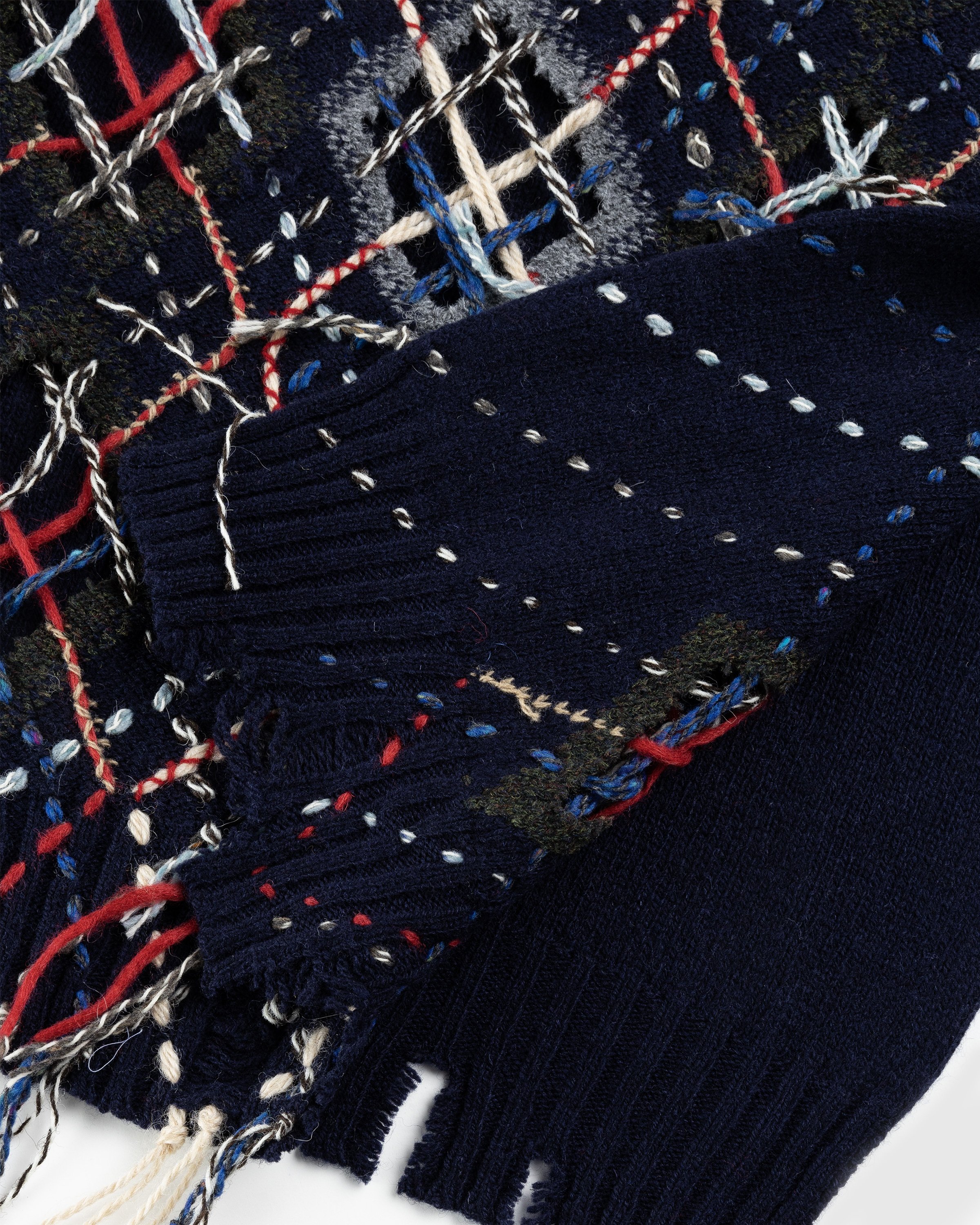 Maison Margiela - Distressed Wool Crewneck Sweater Multi - Clothing - Multi - Image 5