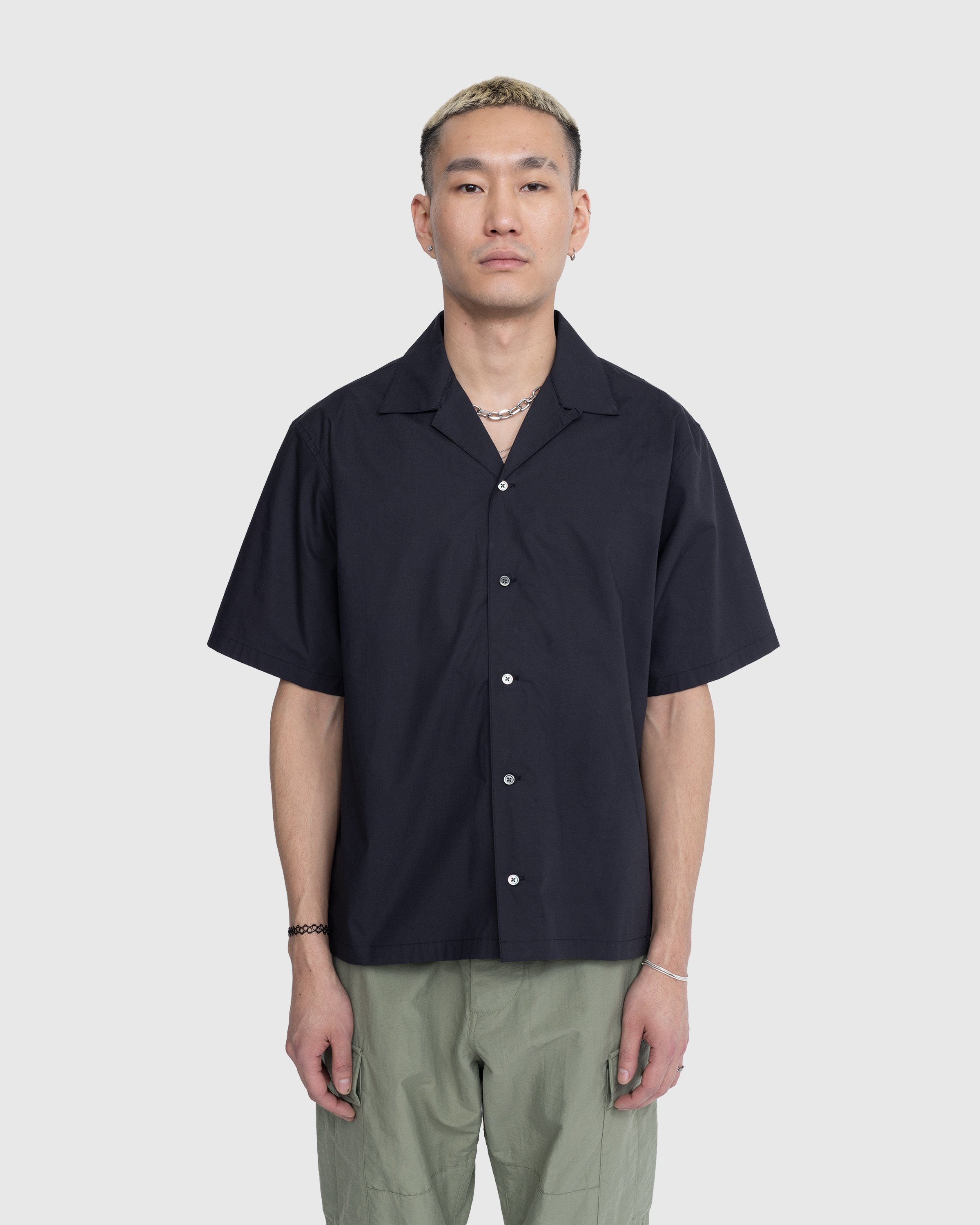 Highsnobiety - Poplin Short-Sleeve Shirt Black - Clothing - Black - Image 2